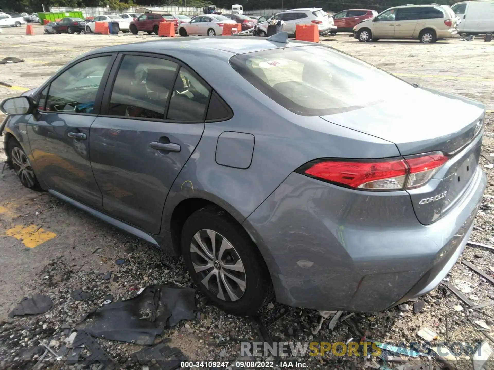 3 Photograph of a damaged car JTDEAMDE8MJ028371 TOYOTA COROLLA 2021