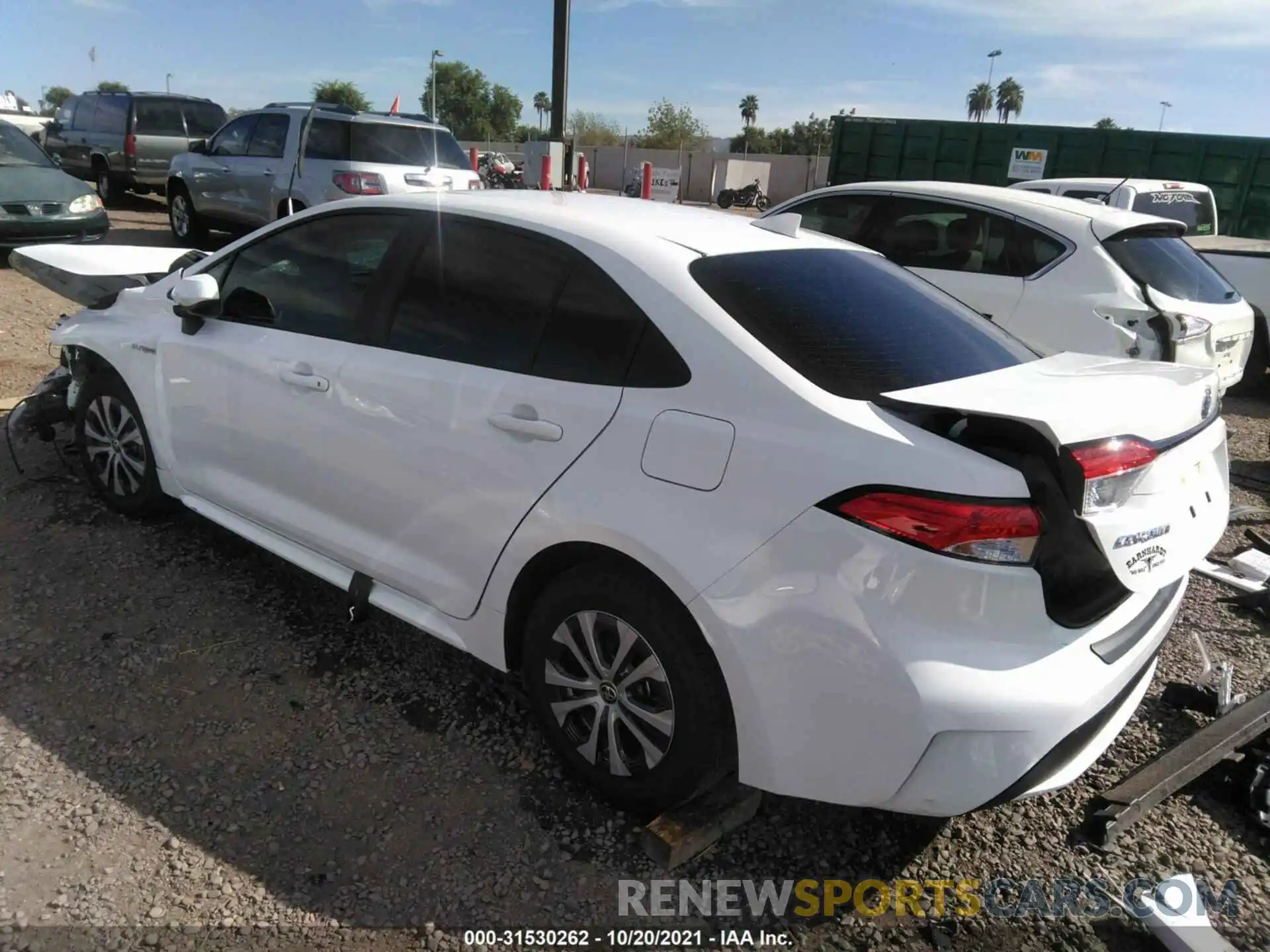 3 Photograph of a damaged car JTDEAMDE8MJ028807 TOYOTA COROLLA 2021