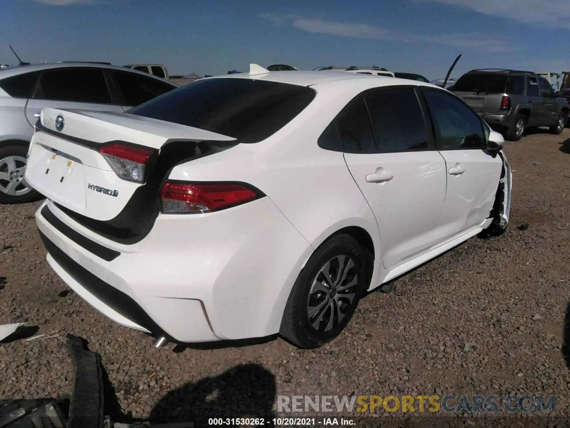 4 Photograph of a damaged car JTDEAMDE8MJ028807 TOYOTA COROLLA 2021