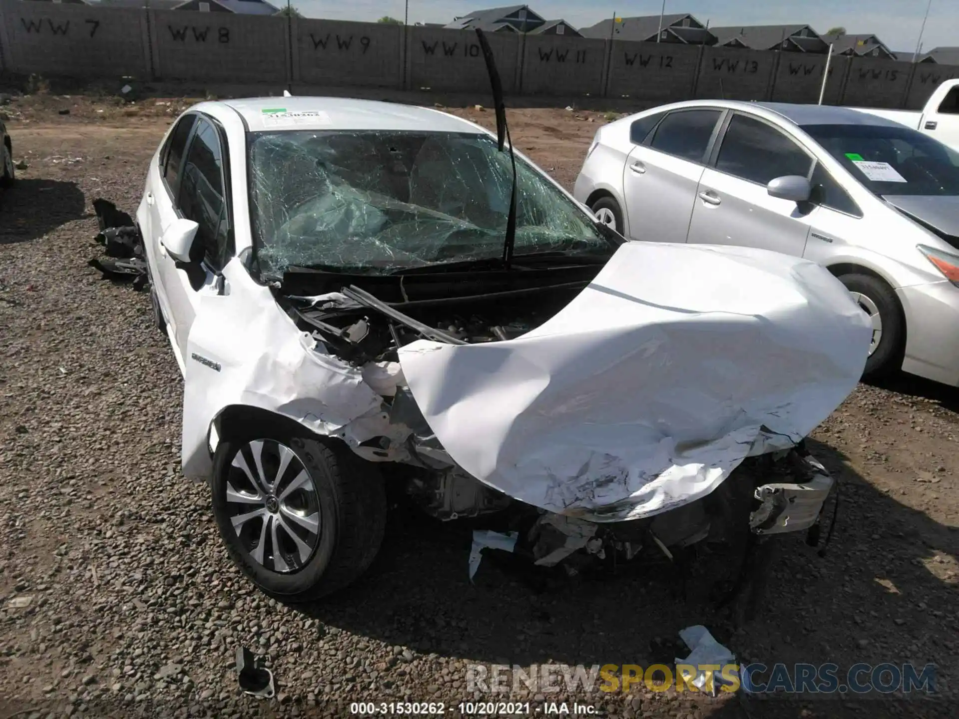 6 Photograph of a damaged car JTDEAMDE8MJ028807 TOYOTA COROLLA 2021