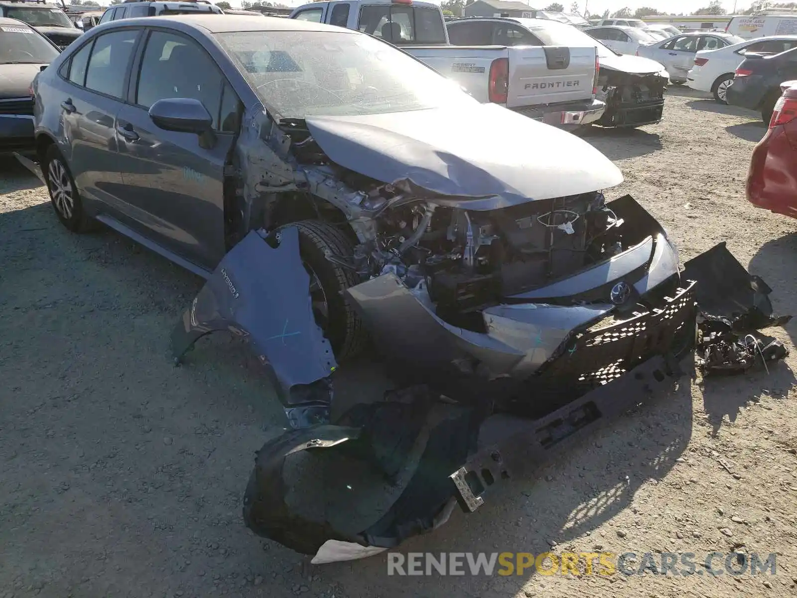 1 Photograph of a damaged car JTDEAMDE8MJ030203 TOYOTA COROLLA 2021