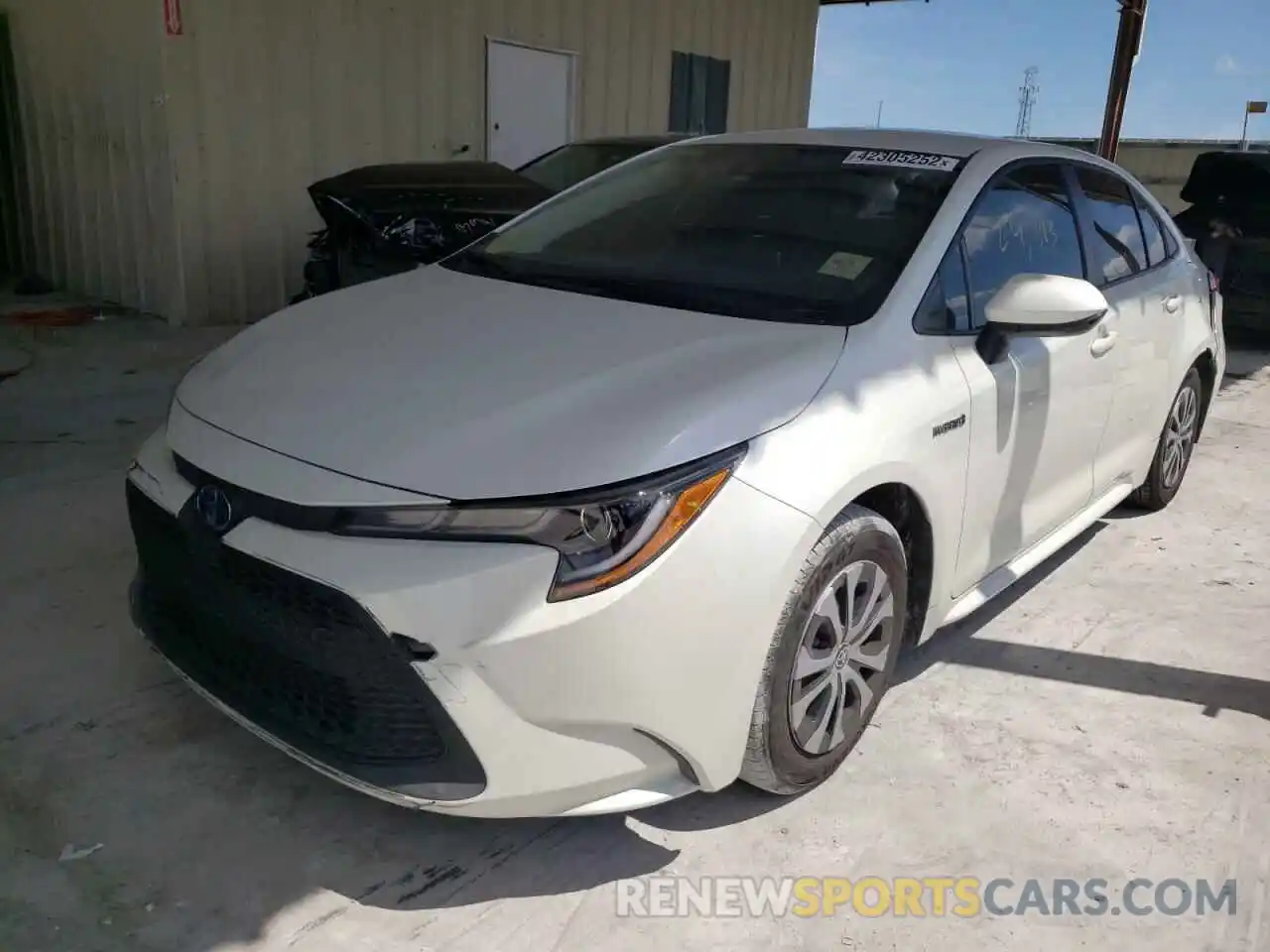 2 Photograph of a damaged car JTDEAMDE8MJ032338 TOYOTA COROLLA 2021