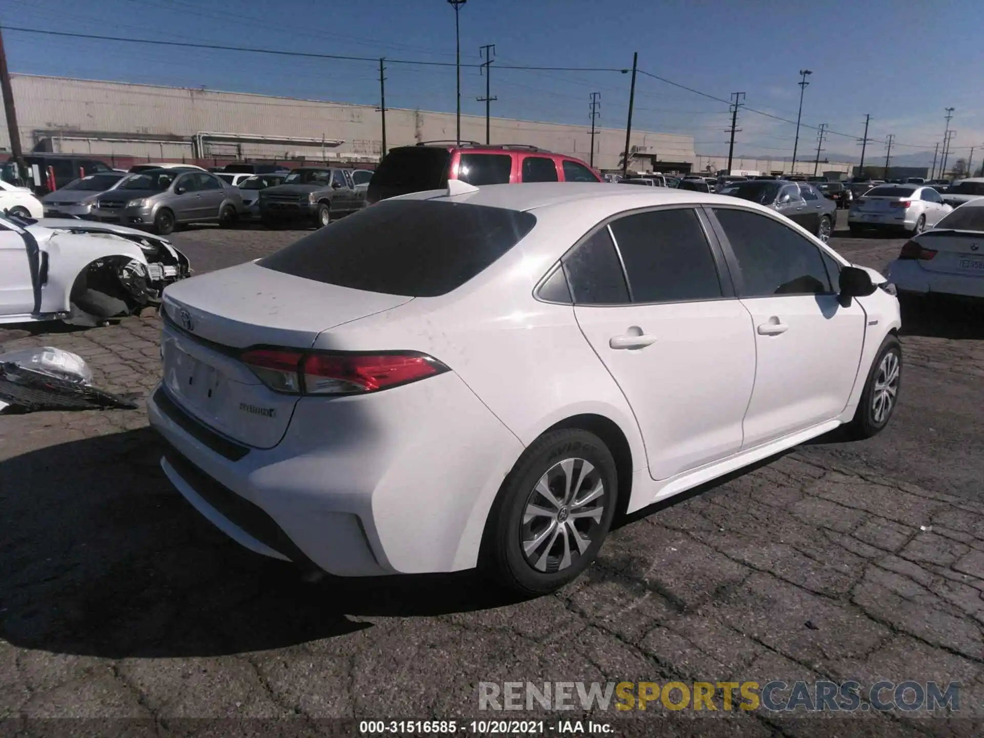 4 Photograph of a damaged car JTDEAMDE8MJ034848 TOYOTA COROLLA 2021