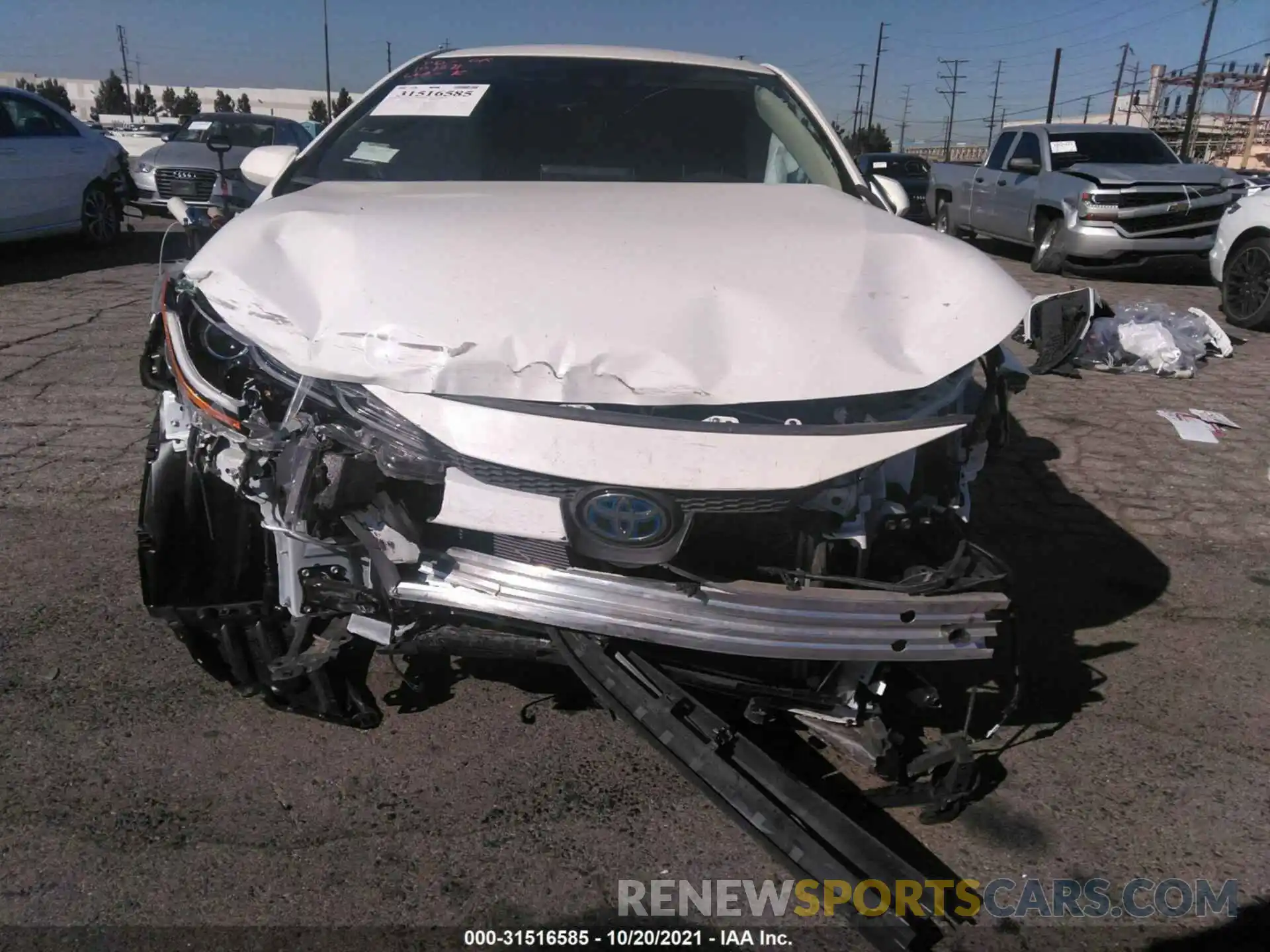 6 Photograph of a damaged car JTDEAMDE8MJ034848 TOYOTA COROLLA 2021