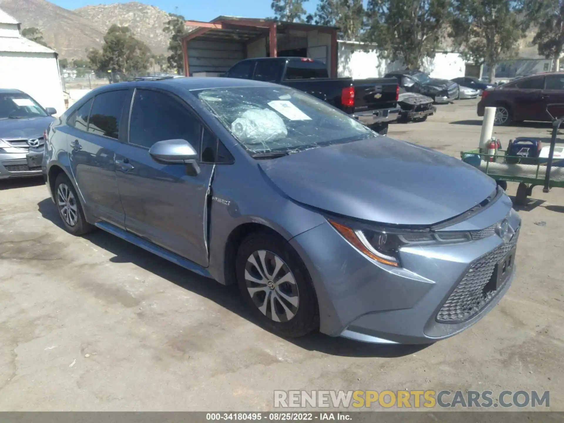 1 Photograph of a damaged car JTDEAMDE9MJ001437 TOYOTA COROLLA 2021