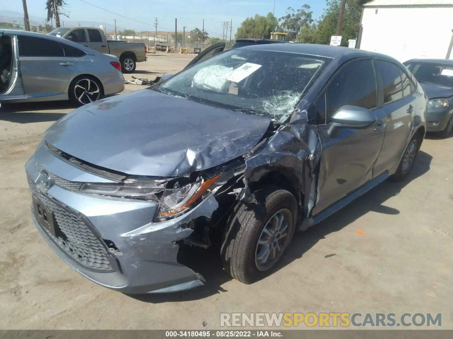 2 Photograph of a damaged car JTDEAMDE9MJ001437 TOYOTA COROLLA 2021