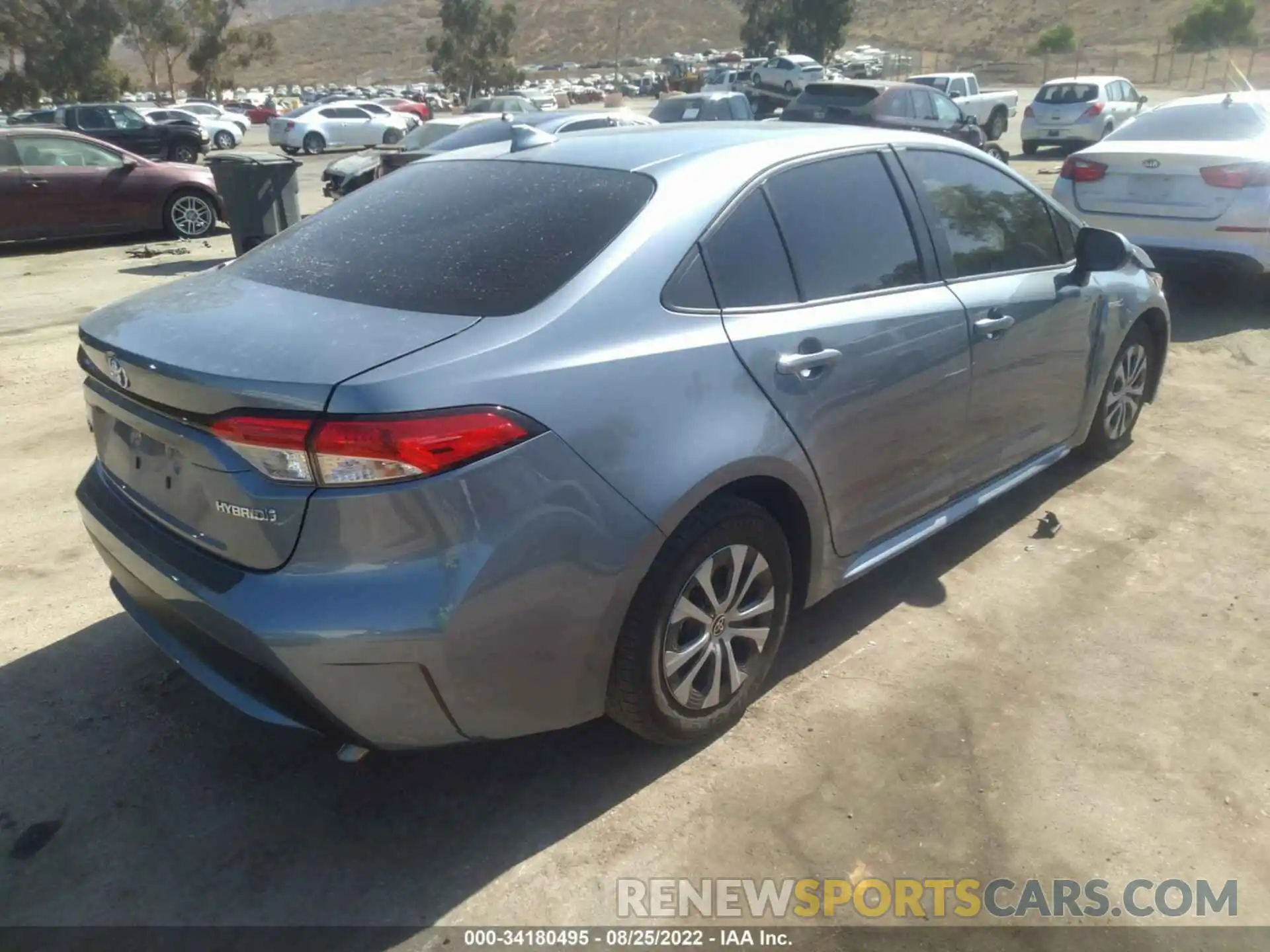 4 Photograph of a damaged car JTDEAMDE9MJ001437 TOYOTA COROLLA 2021