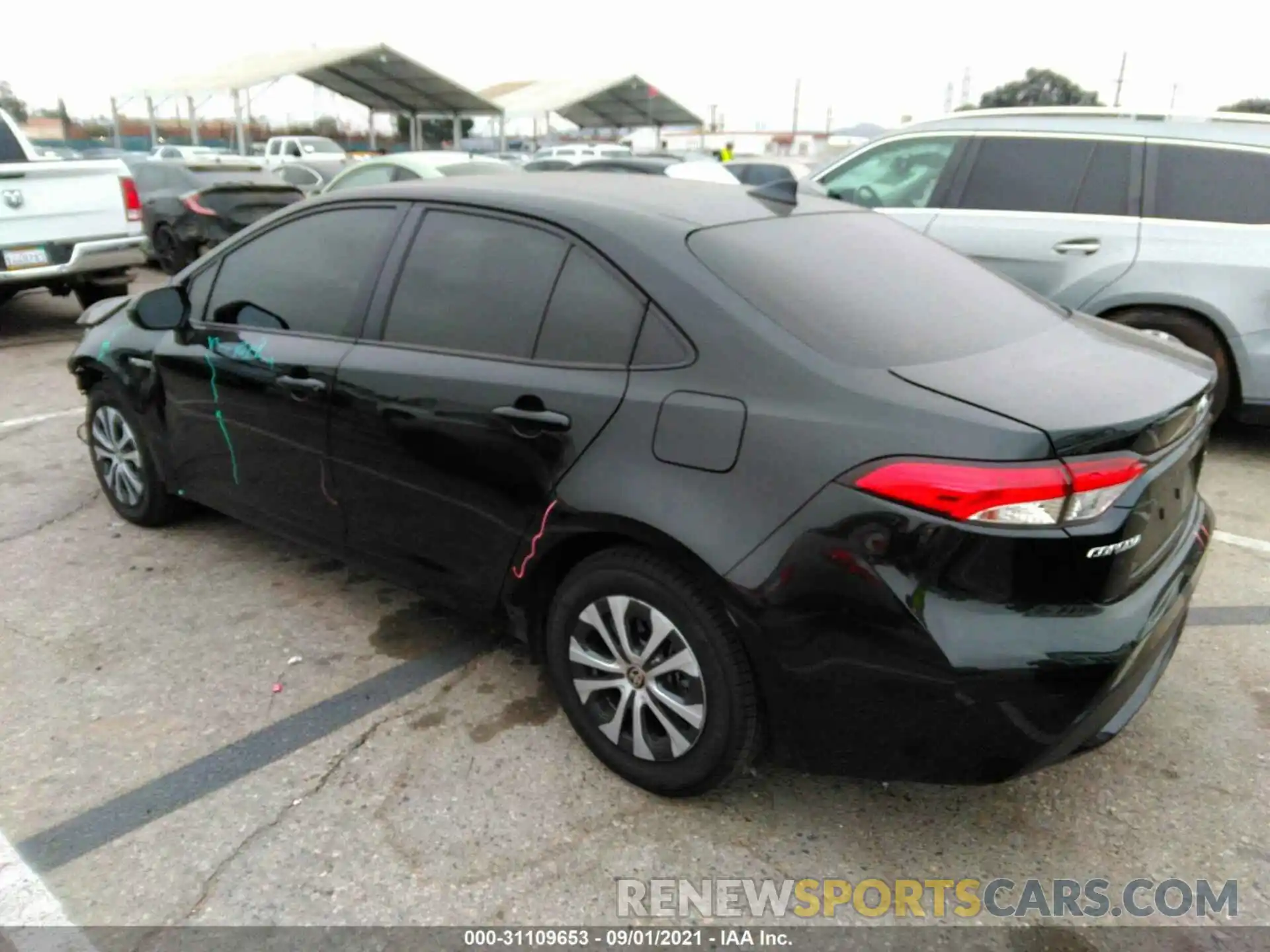 3 Photograph of a damaged car JTDEAMDE9MJ002071 TOYOTA COROLLA 2021