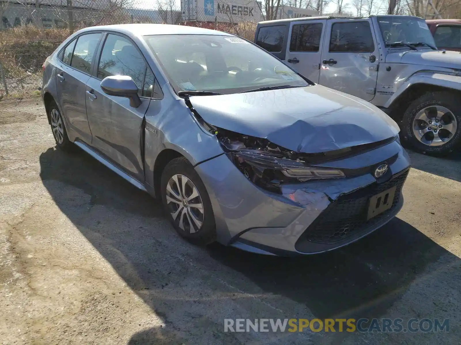 1 Photograph of a damaged car JTDEAMDE9MJ002975 TOYOTA COROLLA 2021