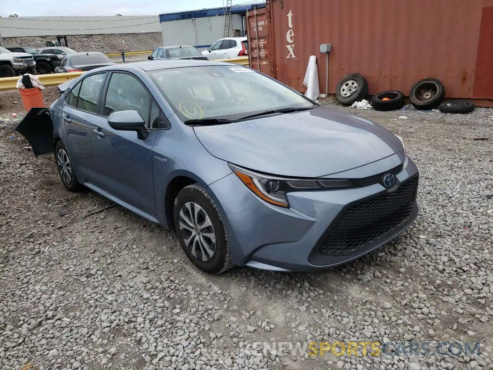 1 Photograph of a damaged car JTDEAMDE9MJ003169 TOYOTA COROLLA 2021