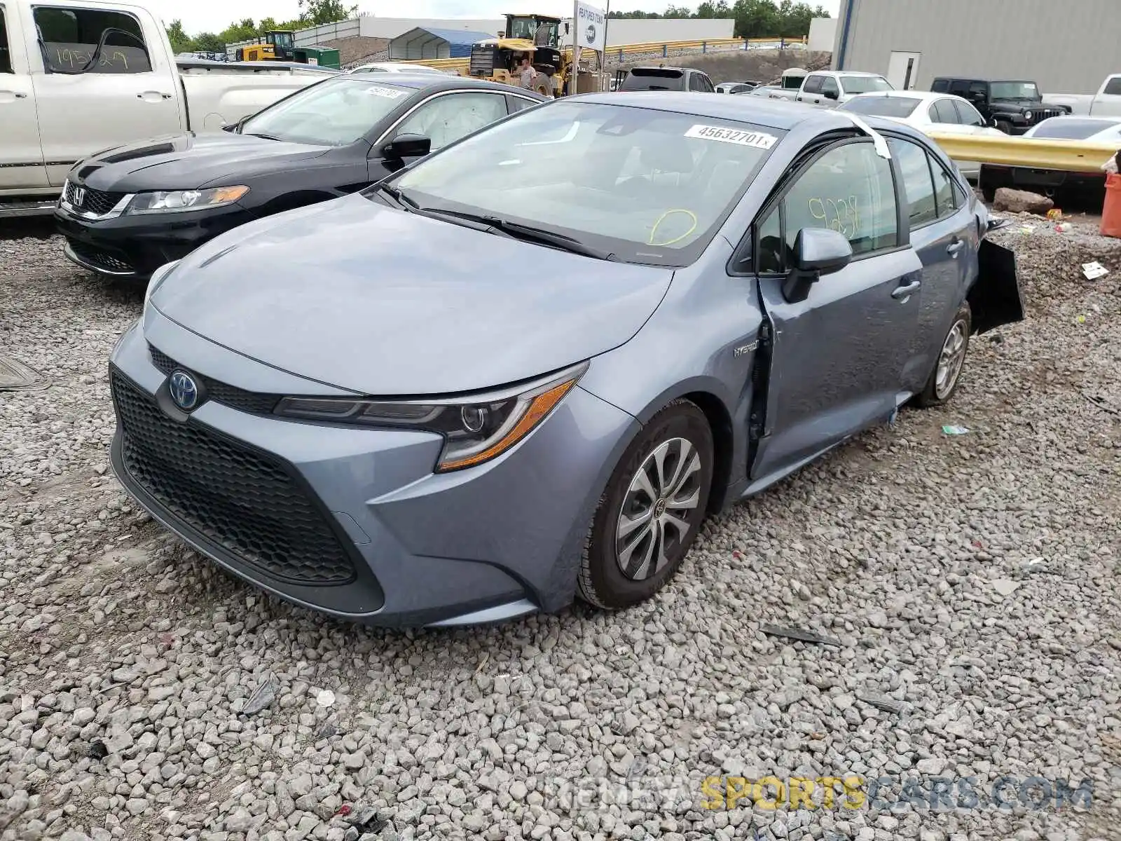 2 Photograph of a damaged car JTDEAMDE9MJ003169 TOYOTA COROLLA 2021