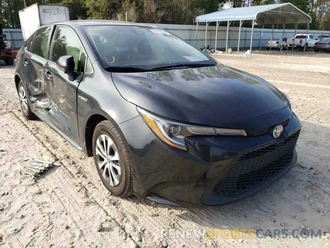 1 Photograph of a damaged car JTDEAMDE9MJ003575 TOYOTA COROLLA 2021