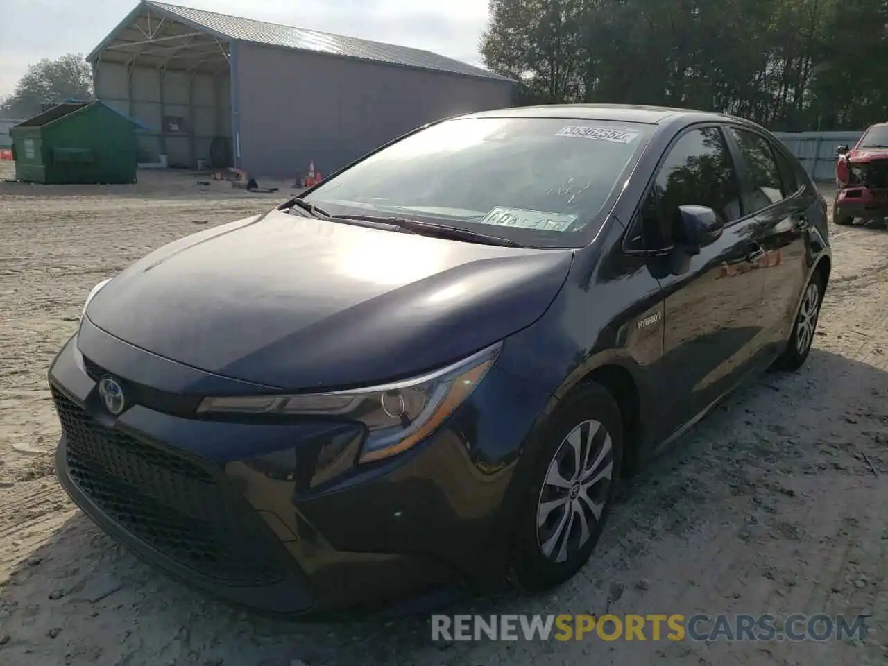 2 Photograph of a damaged car JTDEAMDE9MJ003575 TOYOTA COROLLA 2021