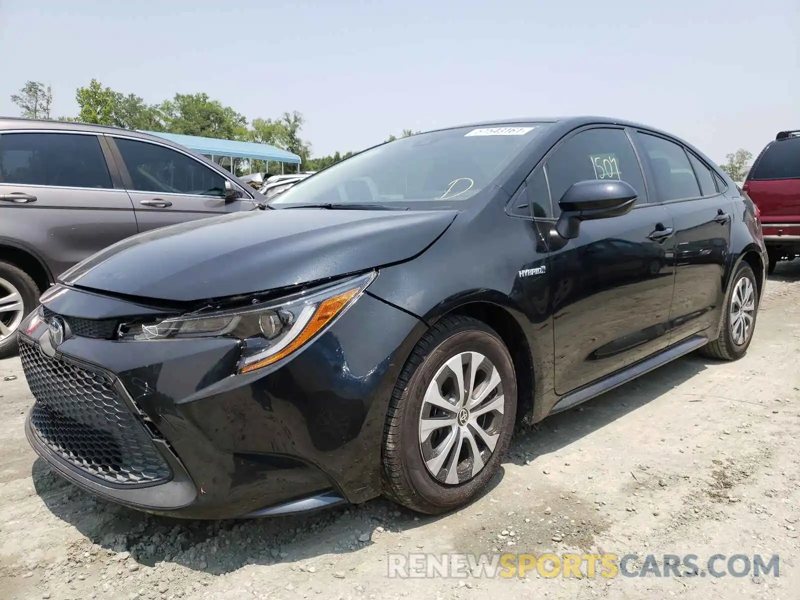 2 Photograph of a damaged car JTDEAMDE9MJ005682 TOYOTA COROLLA 2021