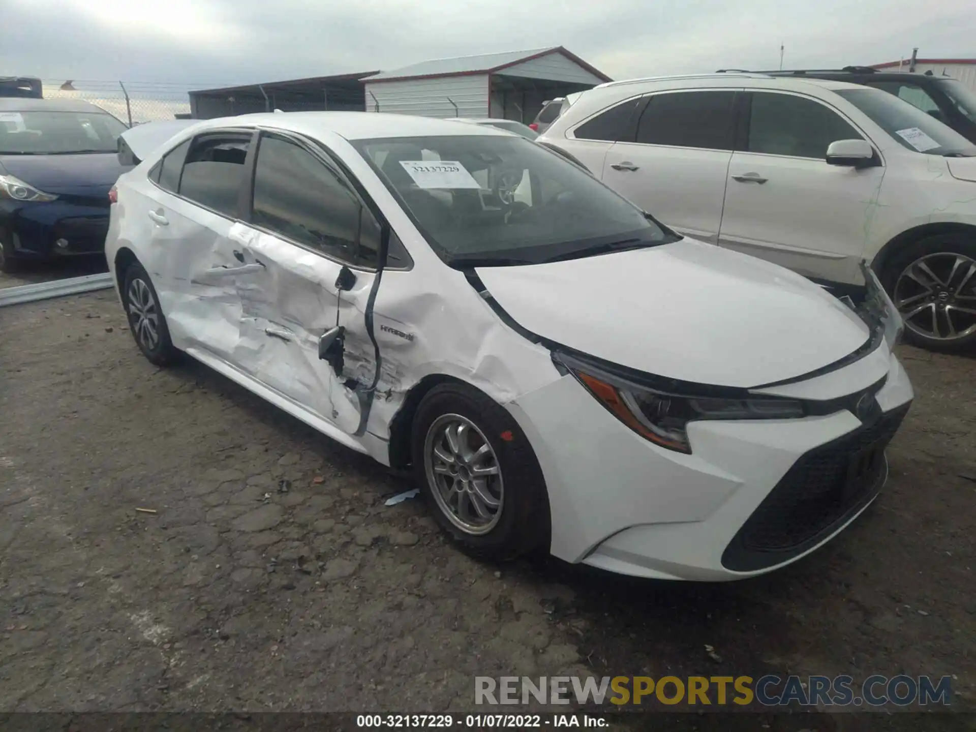 1 Photograph of a damaged car JTDEAMDE9MJ006119 TOYOTA COROLLA 2021