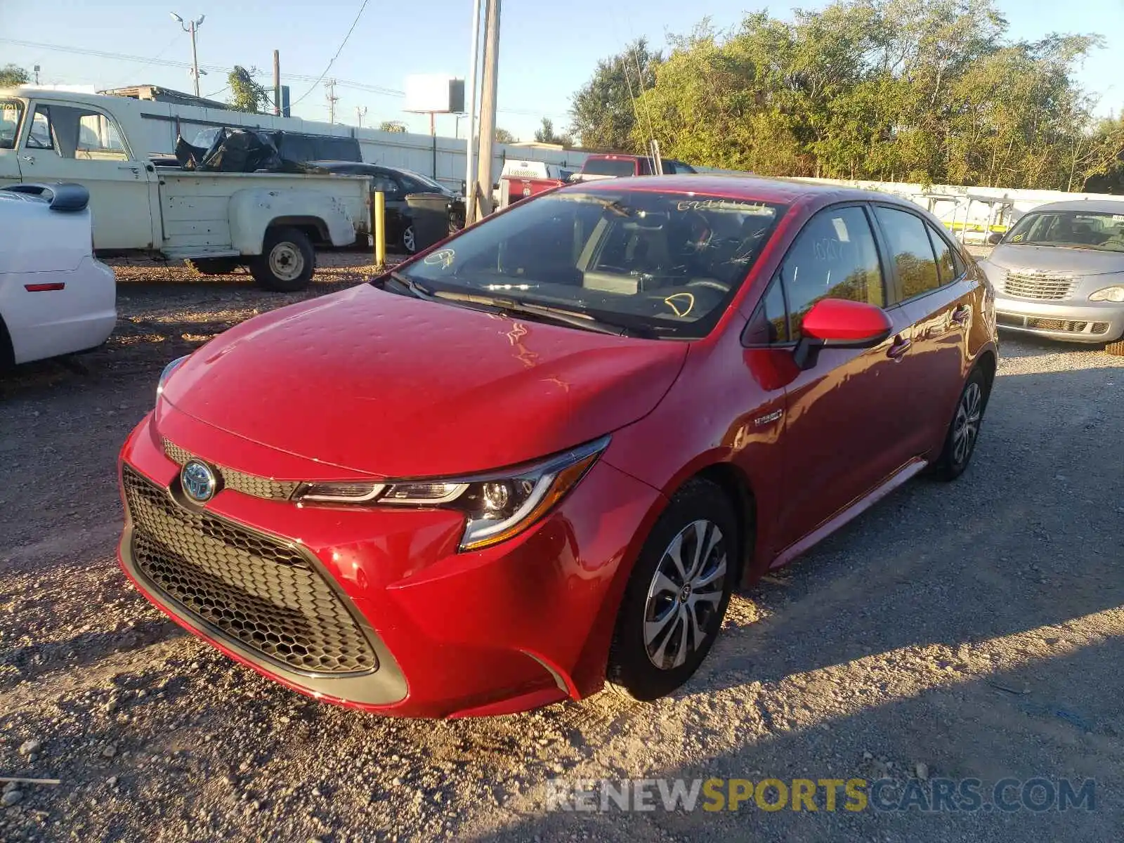 2 Photograph of a damaged car JTDEAMDE9MJ006668 TOYOTA COROLLA 2021