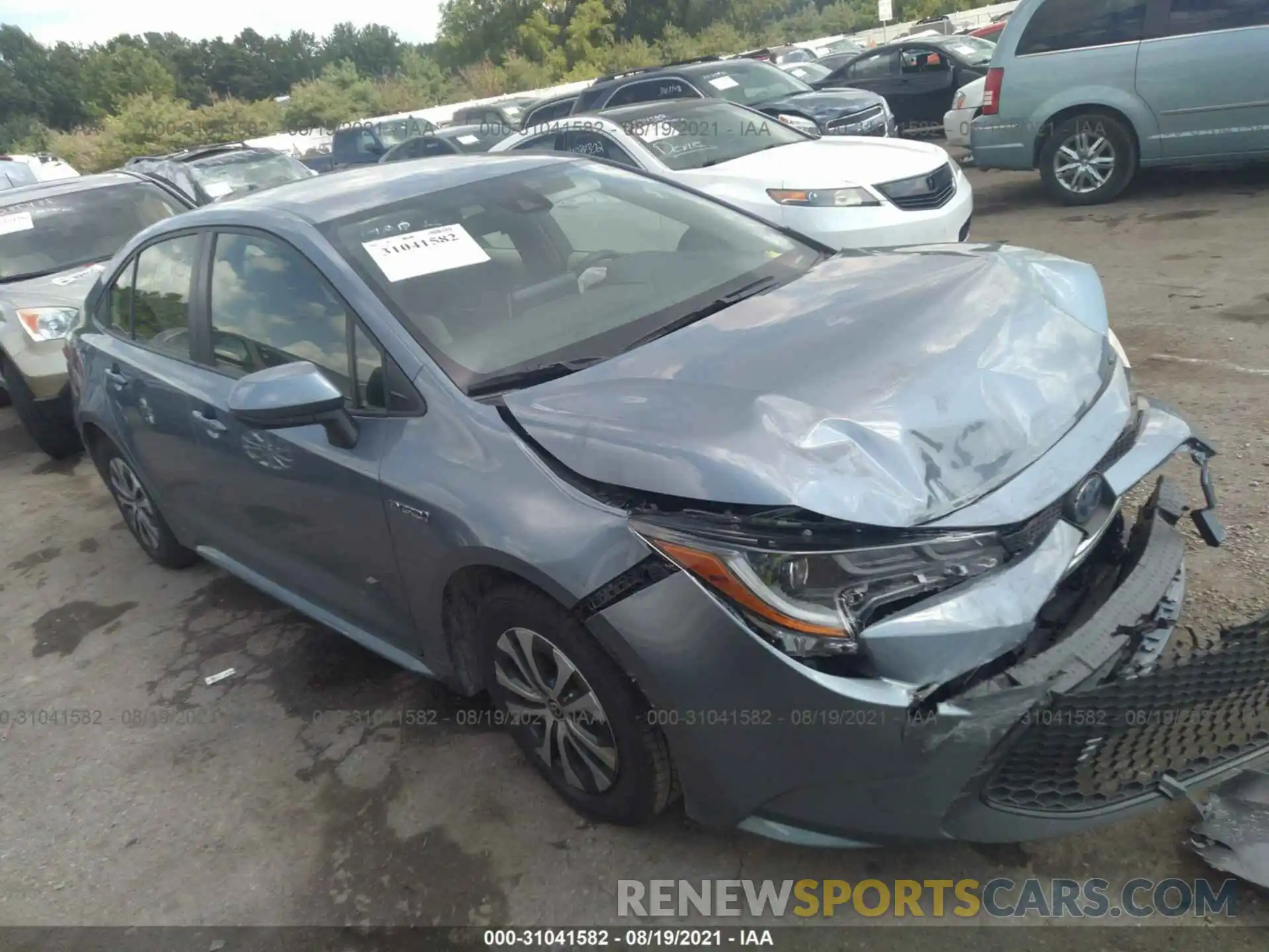 1 Photograph of a damaged car JTDEAMDE9MJ007299 TOYOTA COROLLA 2021