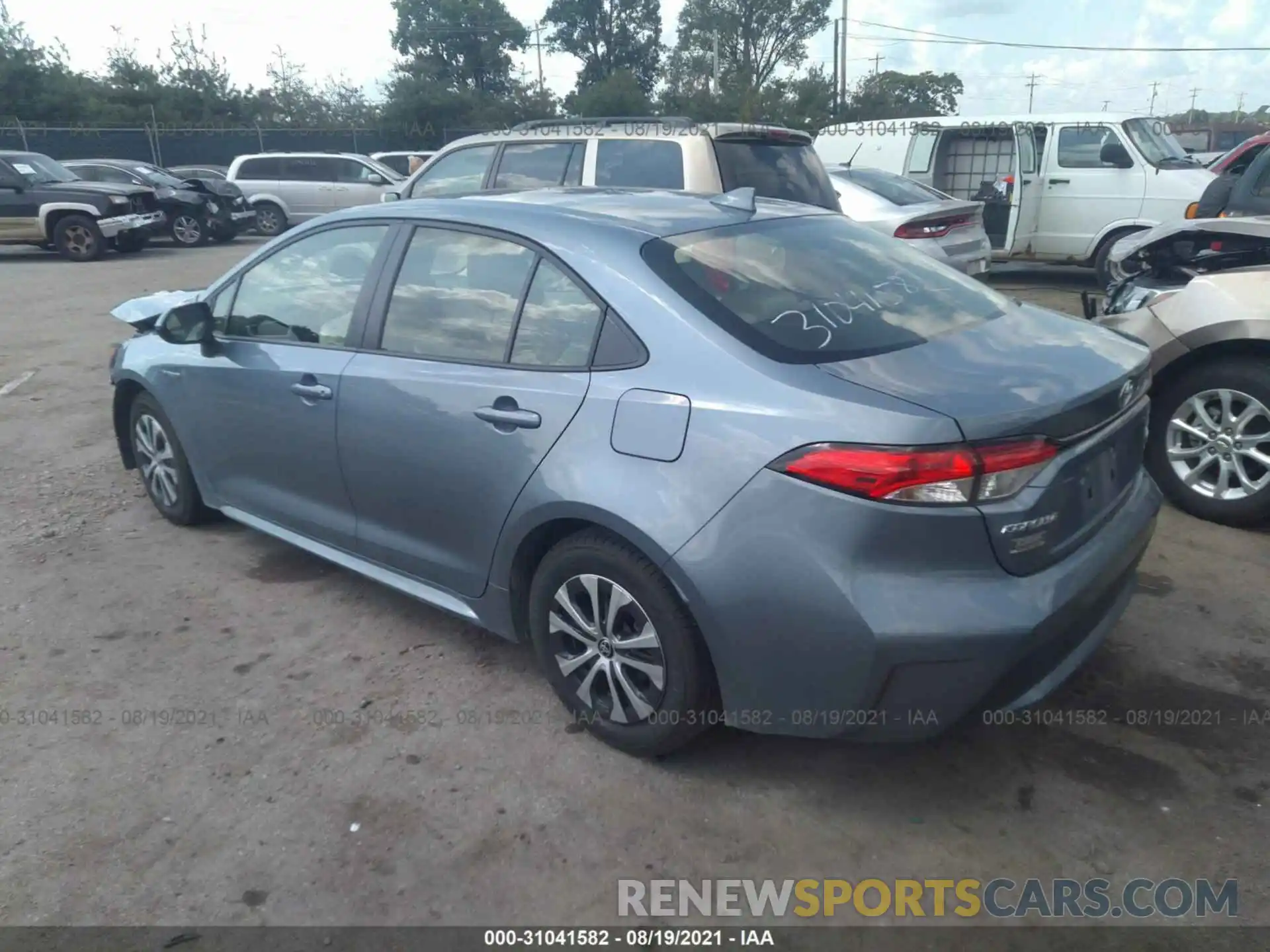 3 Photograph of a damaged car JTDEAMDE9MJ007299 TOYOTA COROLLA 2021