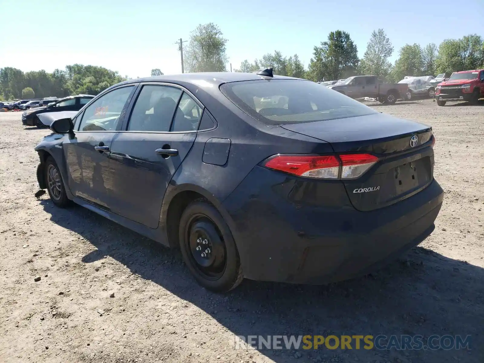 3 Photograph of a damaged car JTDEAMDE9MJ007450 TOYOTA COROLLA 2021