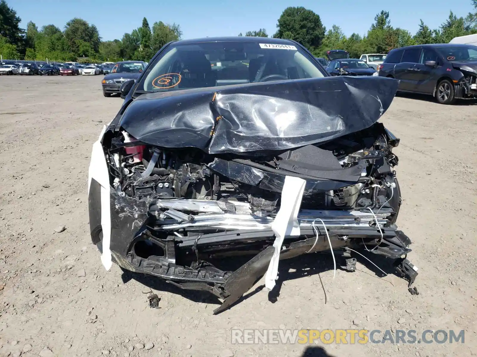 9 Photograph of a damaged car JTDEAMDE9MJ007450 TOYOTA COROLLA 2021