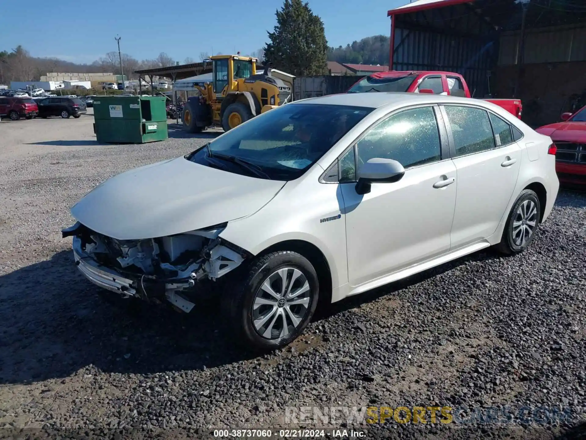 2 Photograph of a damaged car JTDEAMDE9MJ009294 TOYOTA COROLLA 2021