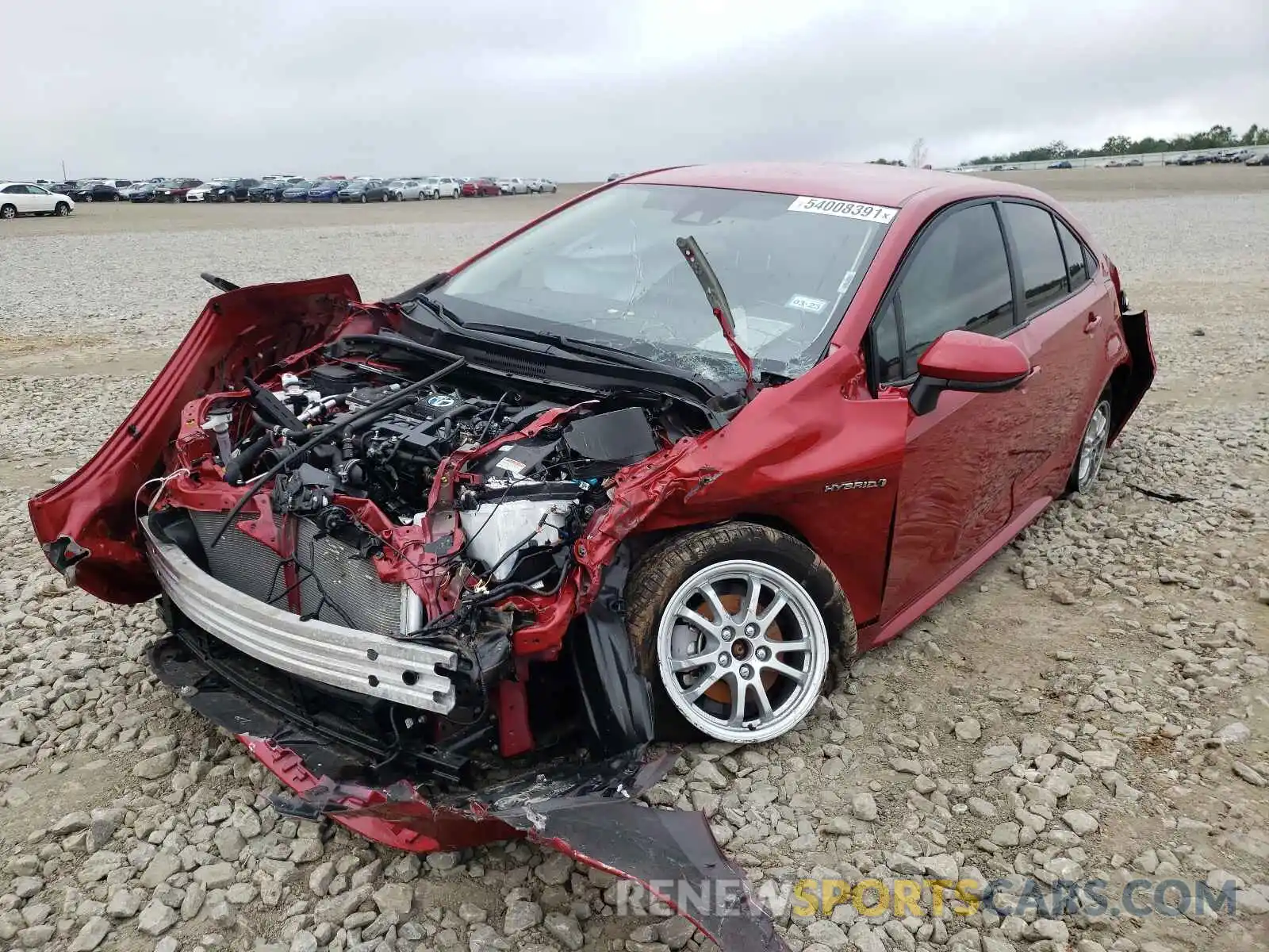 2 Photograph of a damaged car JTDEAMDE9MJ009845 TOYOTA COROLLA 2021