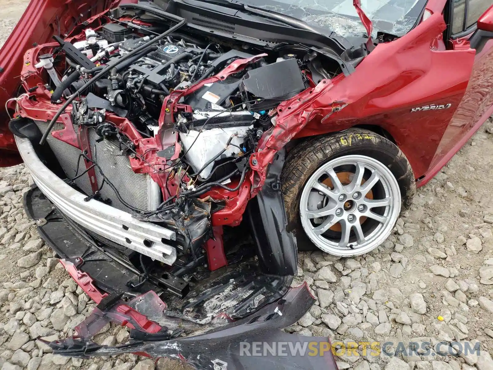 9 Photograph of a damaged car JTDEAMDE9MJ009845 TOYOTA COROLLA 2021