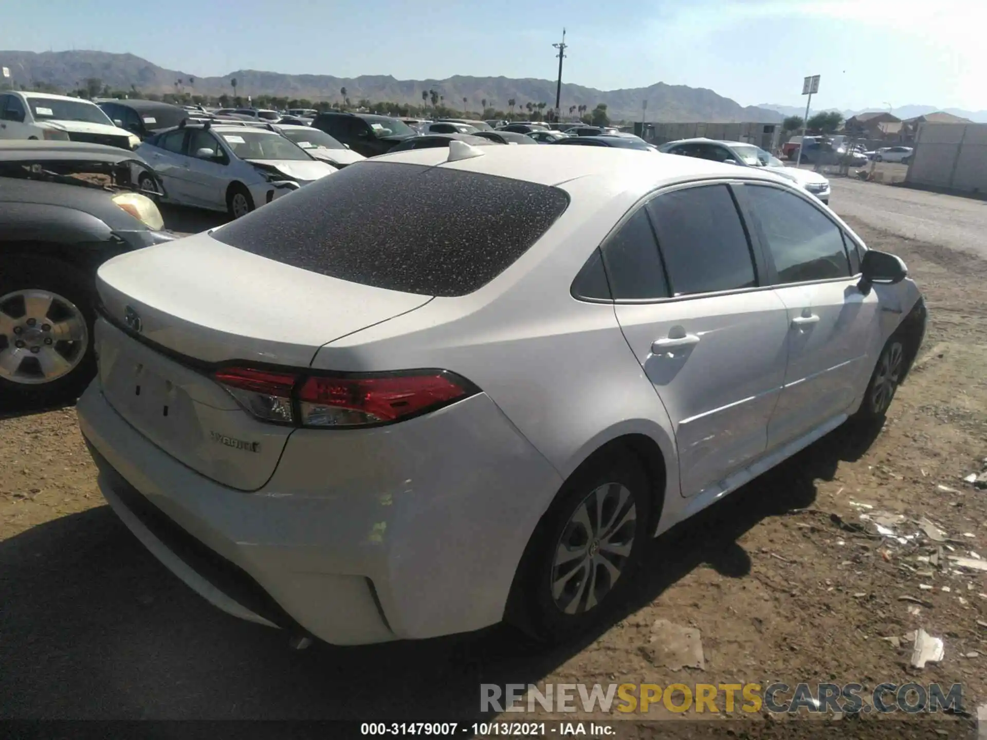 4 Photograph of a damaged car JTDEAMDE9MJ010817 TOYOTA COROLLA 2021