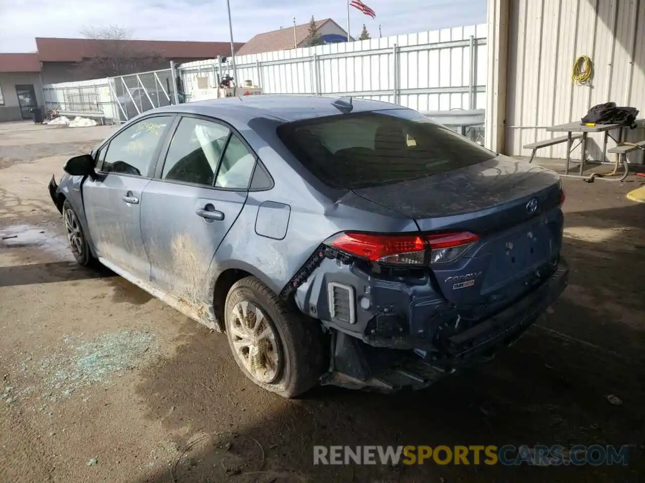 3 Photograph of a damaged car JTDEAMDE9MJ011109 TOYOTA COROLLA 2021