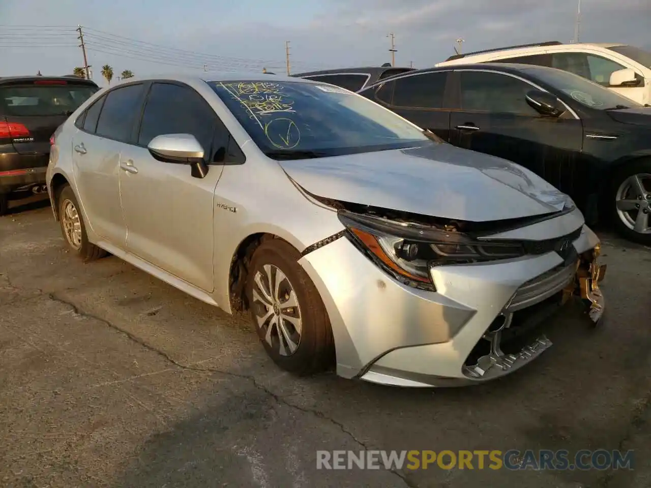 1 Photograph of a damaged car JTDEAMDE9MJ011448 TOYOTA COROLLA 2021