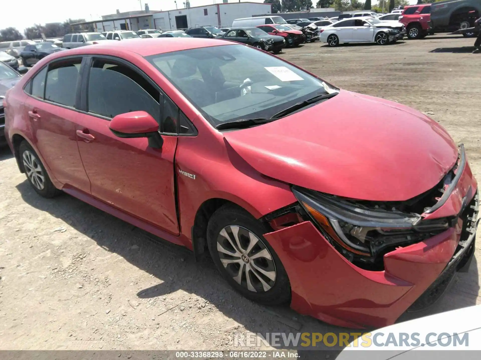 1 Photograph of a damaged car JTDEAMDE9MJ012051 TOYOTA COROLLA 2021