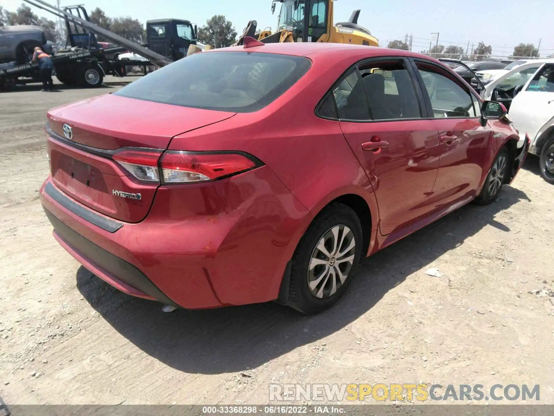 4 Photograph of a damaged car JTDEAMDE9MJ012051 TOYOTA COROLLA 2021