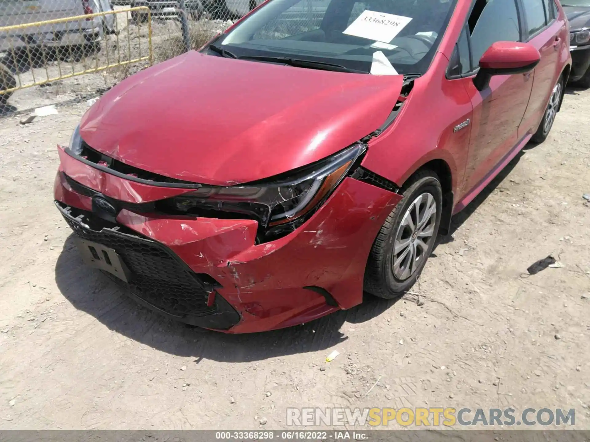 6 Photograph of a damaged car JTDEAMDE9MJ012051 TOYOTA COROLLA 2021