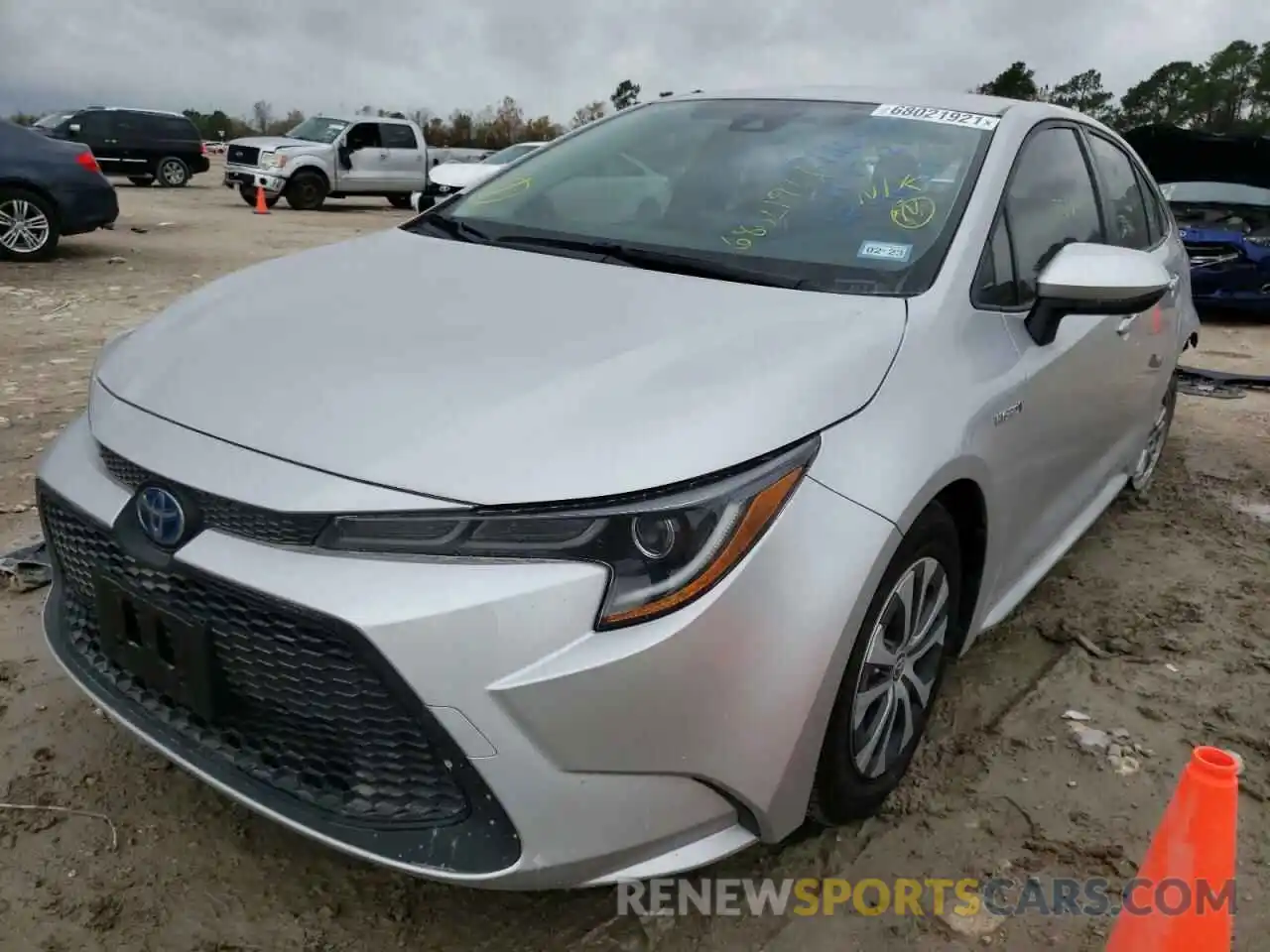 2 Photograph of a damaged car JTDEAMDE9MJ014687 TOYOTA COROLLA 2021