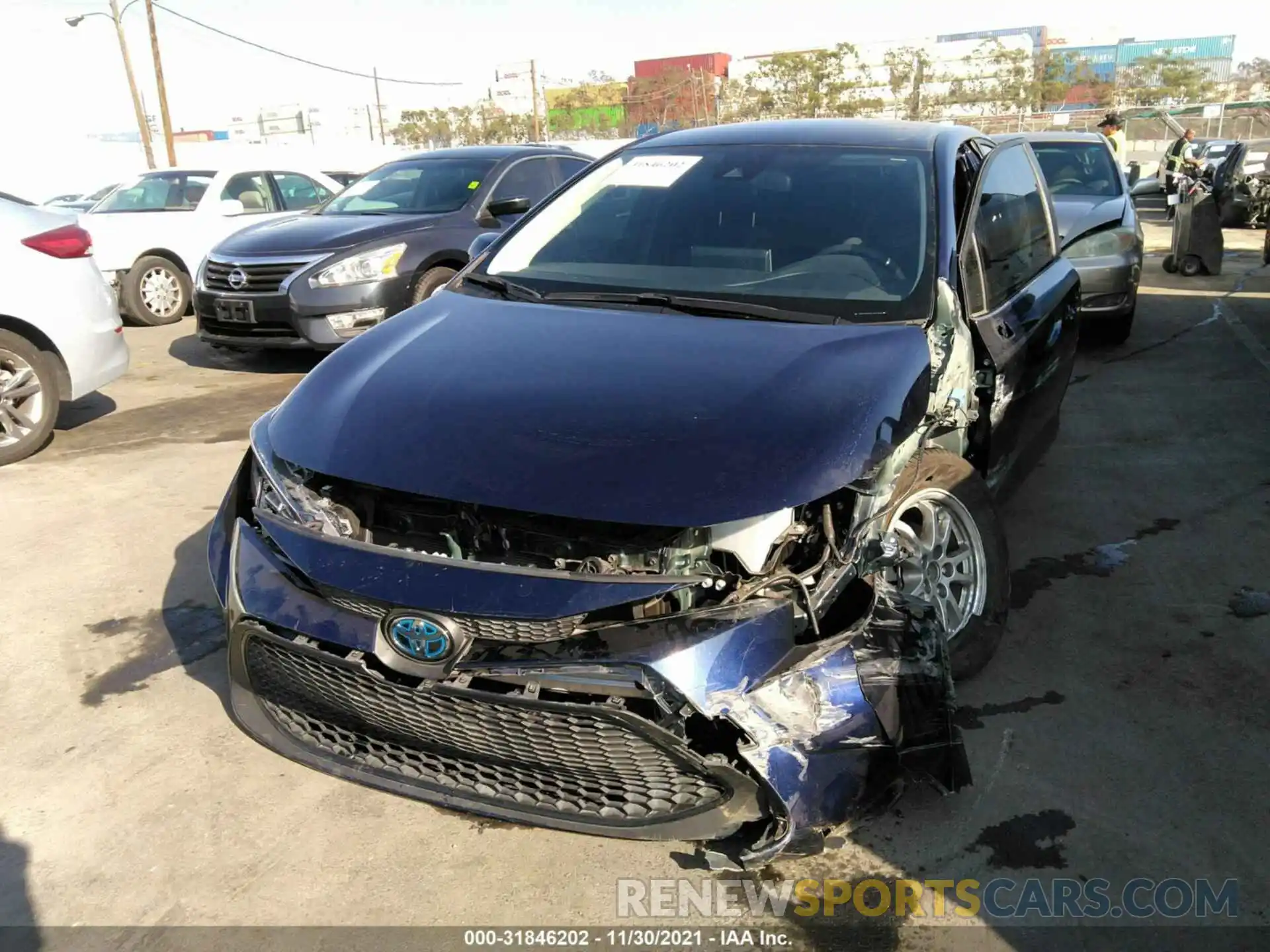 6 Photograph of a damaged car JTDEAMDE9MJ015452 TOYOTA COROLLA 2021