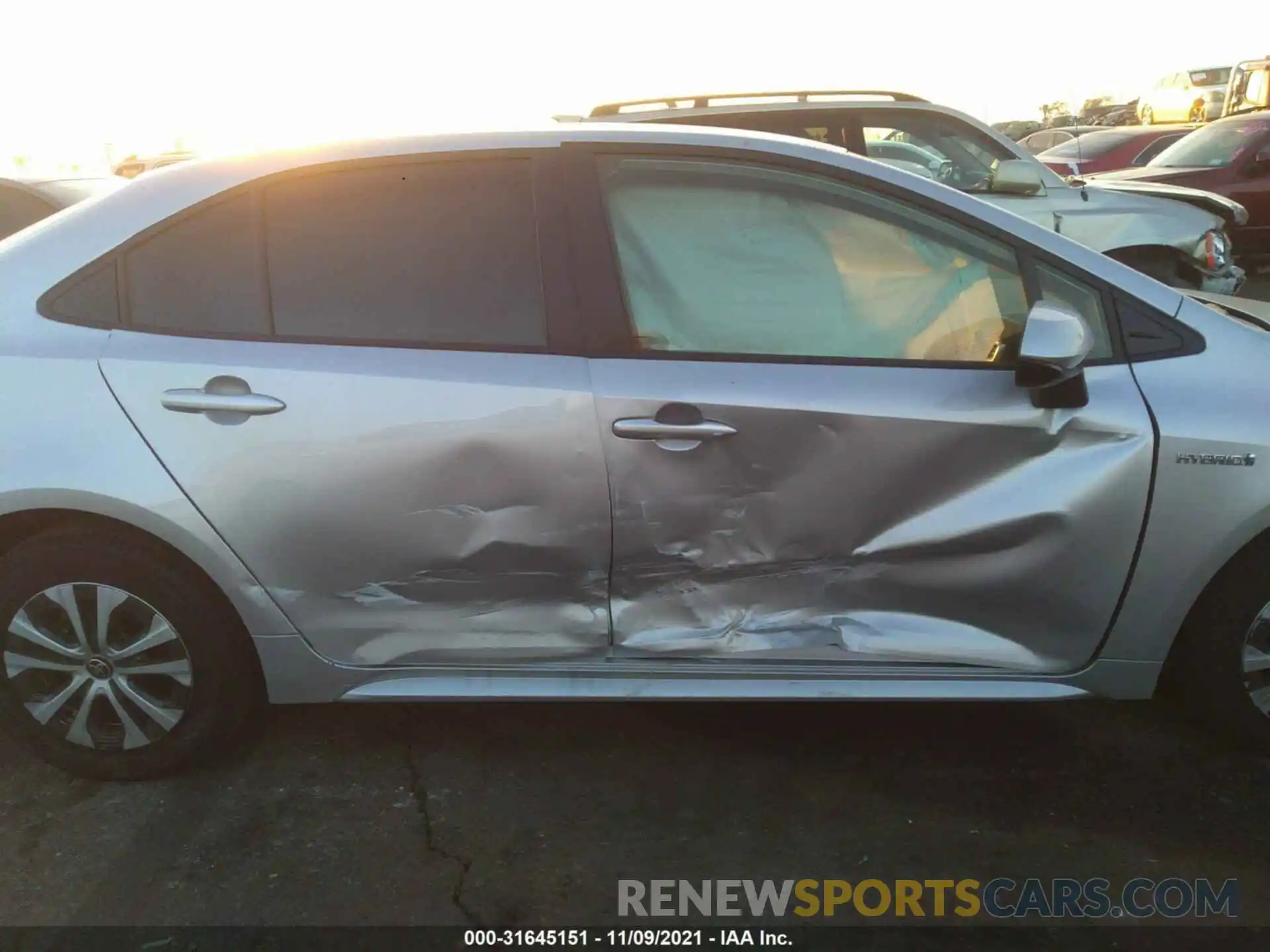 6 Photograph of a damaged car JTDEAMDE9MJ015726 TOYOTA COROLLA 2021