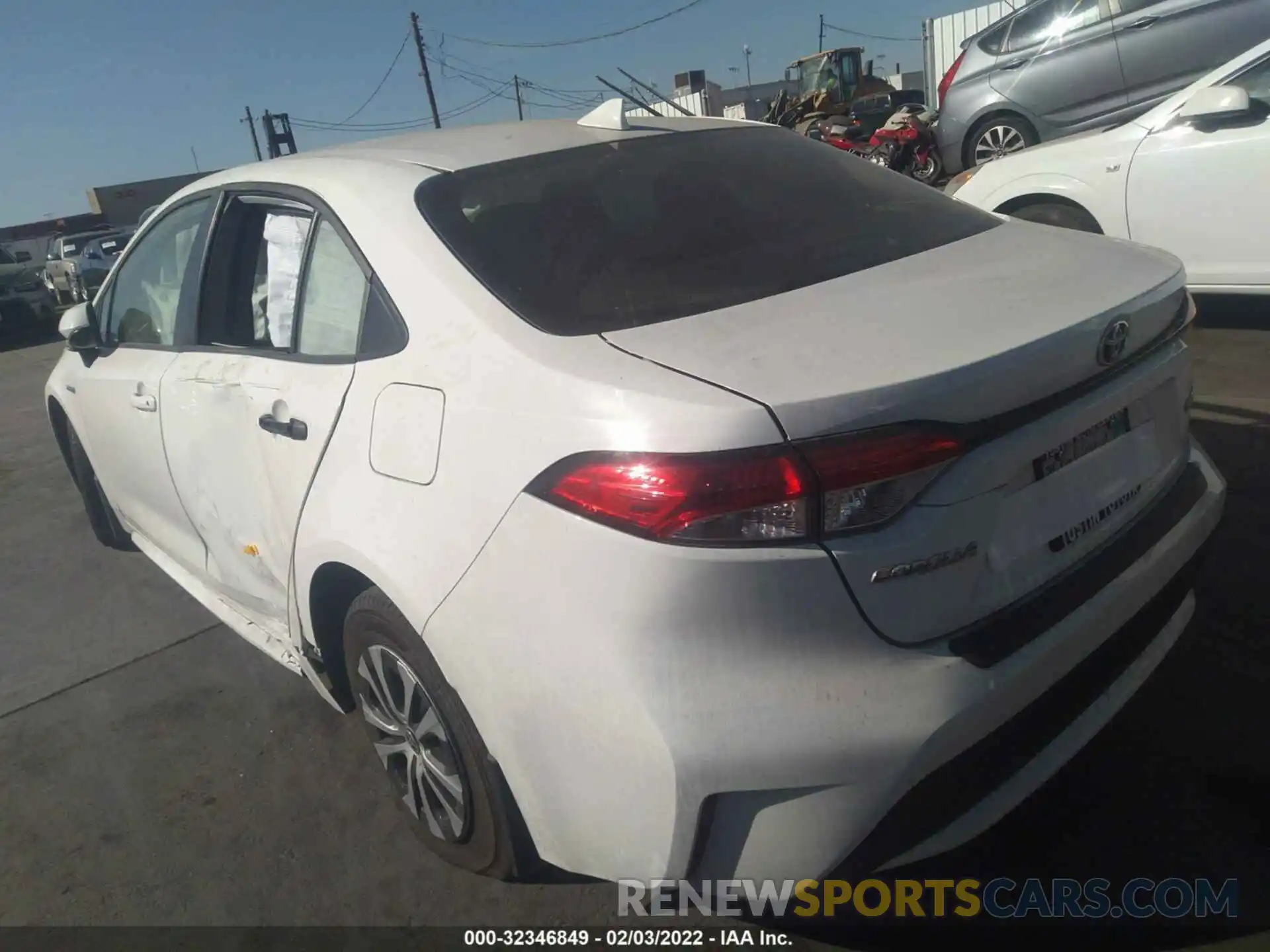 3 Photograph of a damaged car JTDEAMDE9MJ015788 TOYOTA COROLLA 2021