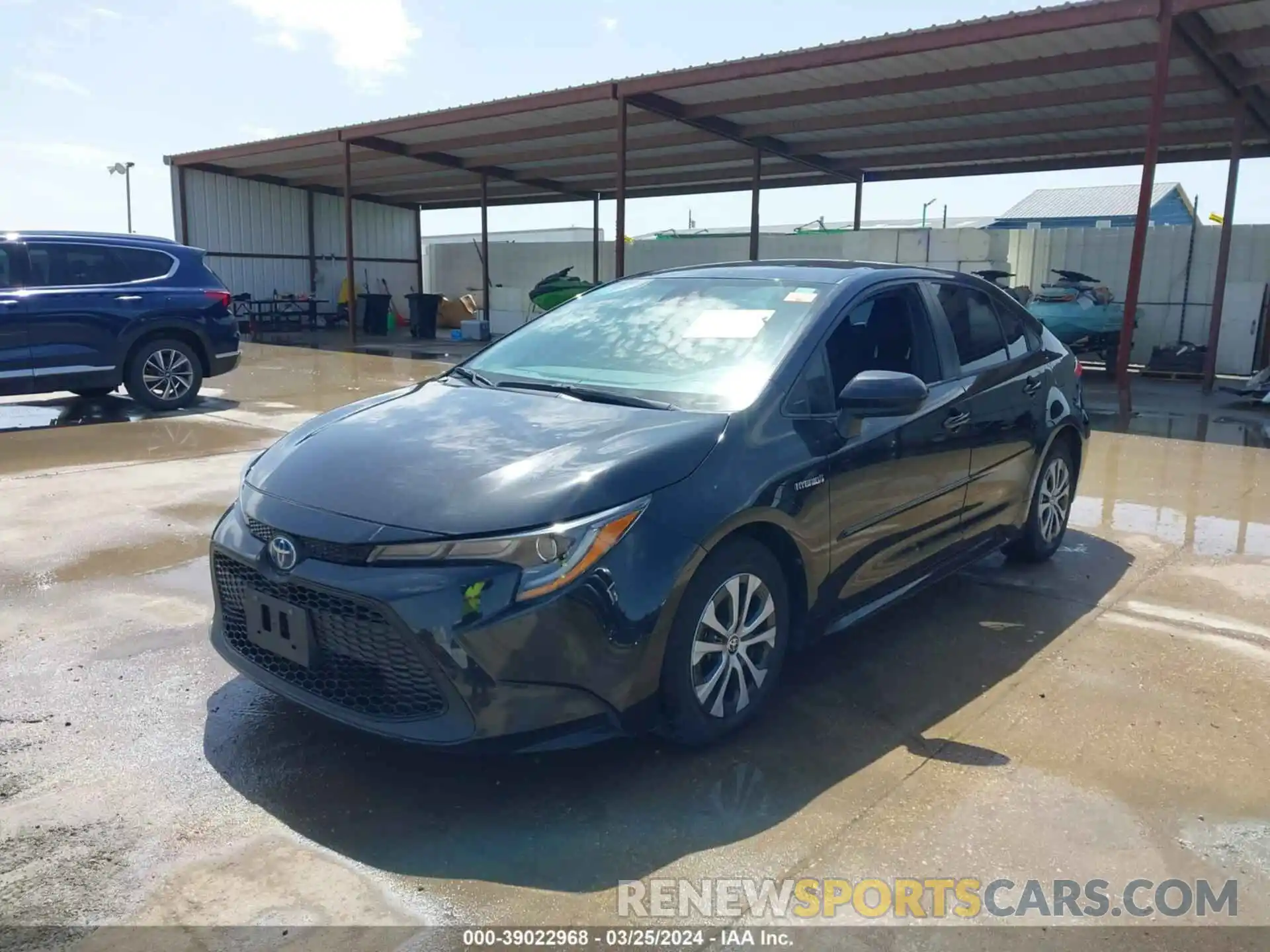 2 Photograph of a damaged car JTDEAMDE9MJ016391 TOYOTA COROLLA 2021