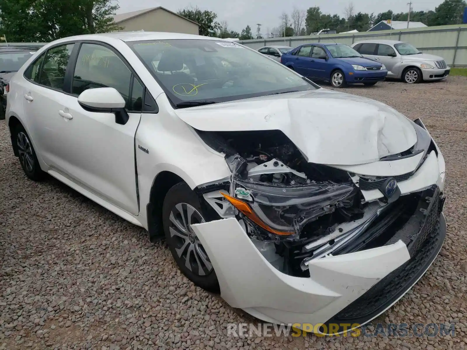 1 Photograph of a damaged car JTDEAMDE9MJ017184 TOYOTA COROLLA 2021