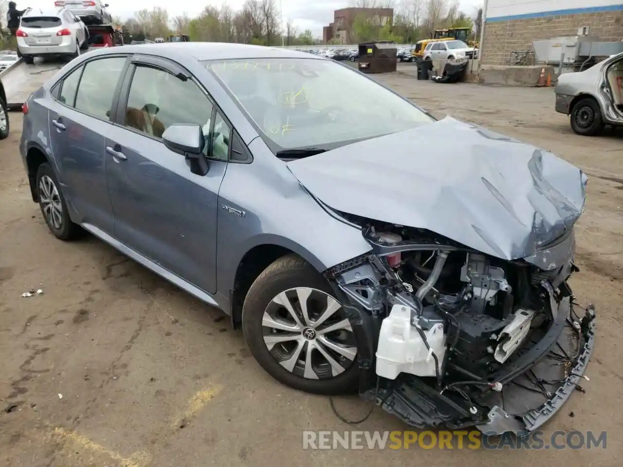 1 Photograph of a damaged car JTDEAMDE9MJ019470 TOYOTA COROLLA 2021