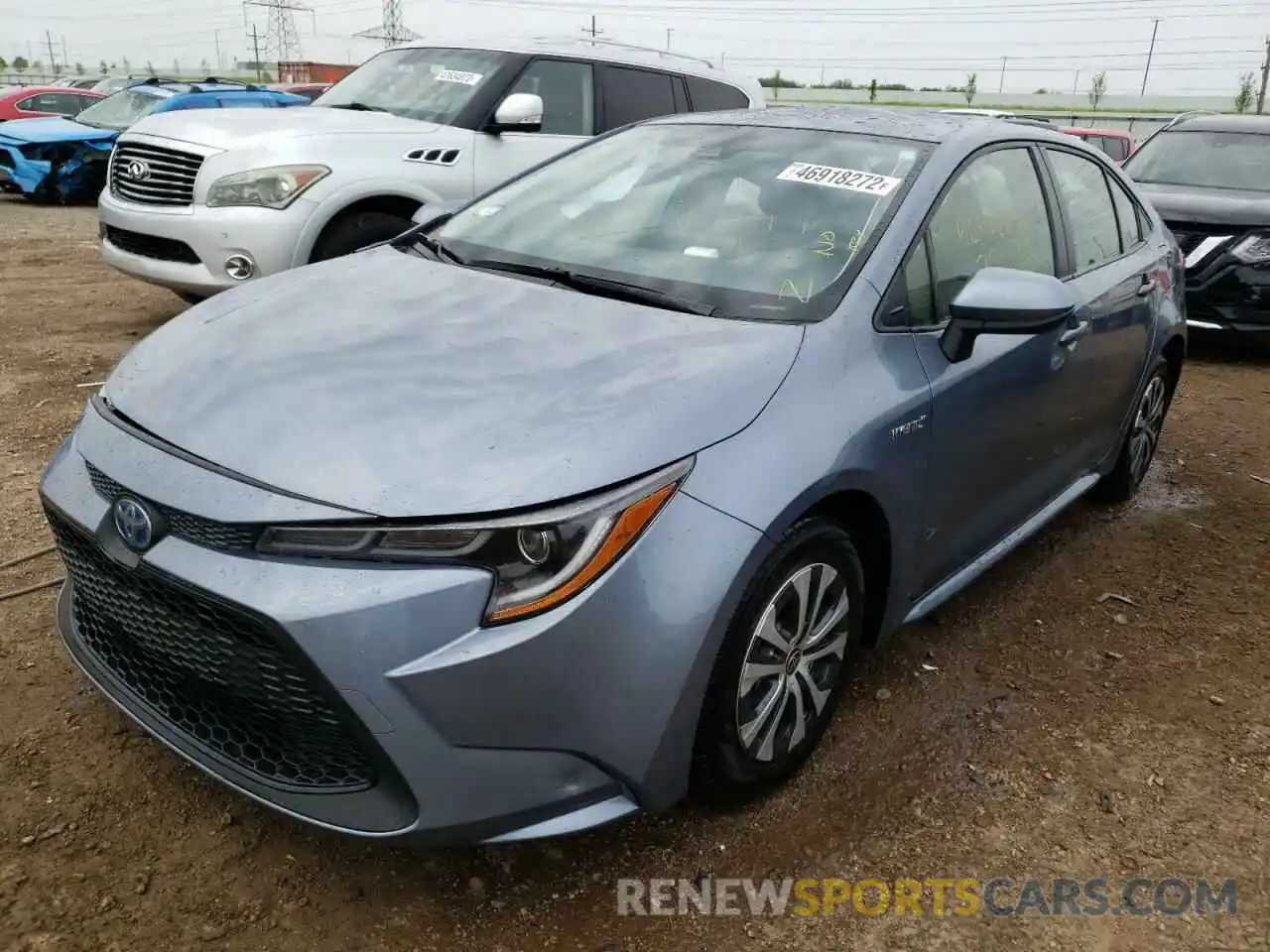 2 Photograph of a damaged car JTDEAMDE9MJ019758 TOYOTA COROLLA 2021