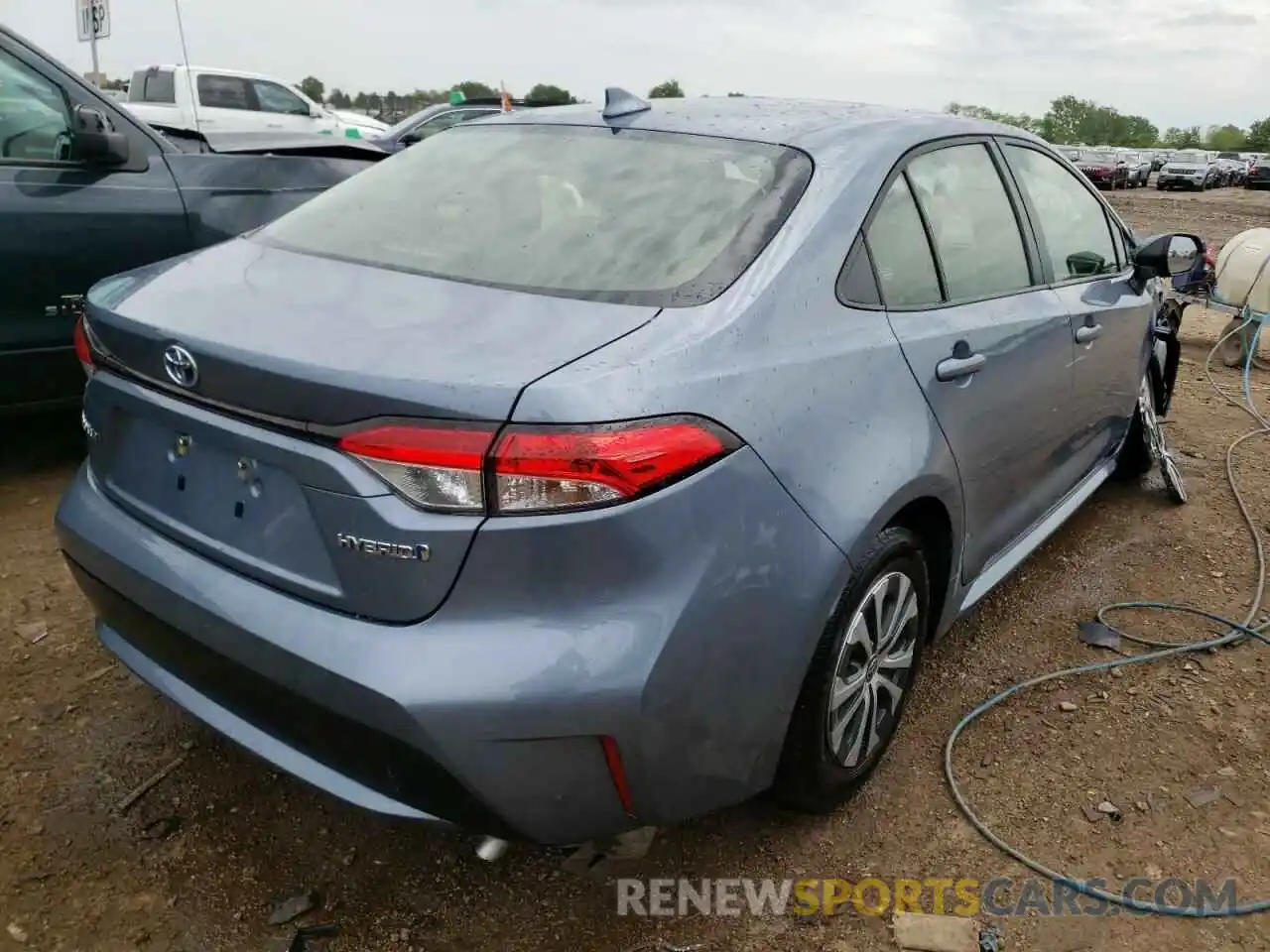 4 Photograph of a damaged car JTDEAMDE9MJ019758 TOYOTA COROLLA 2021