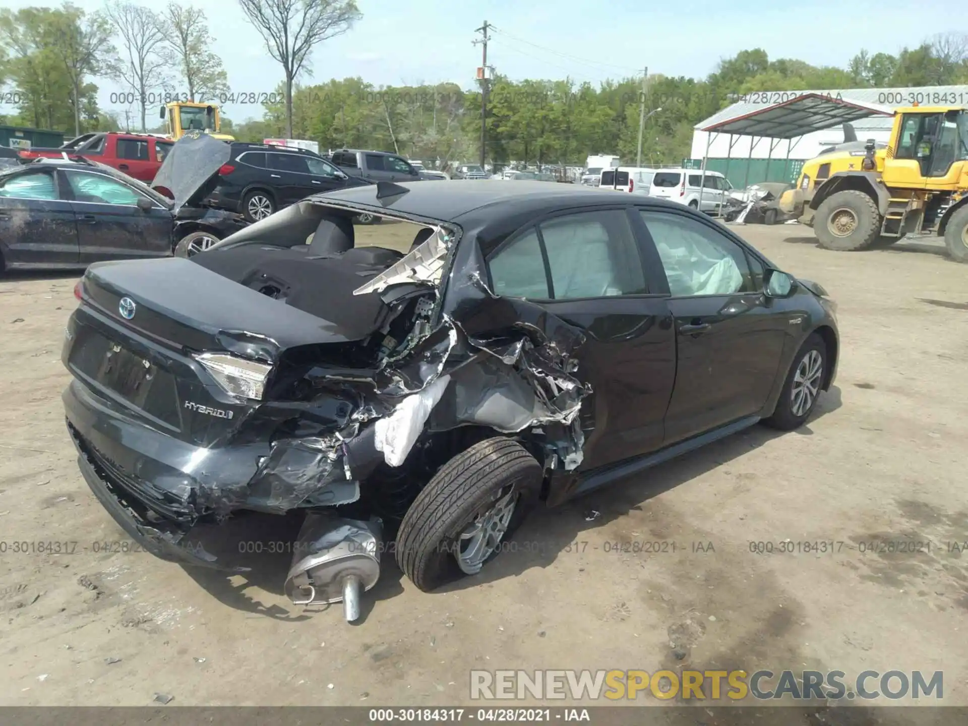 4 Photograph of a damaged car JTDEAMDE9MJ019856 TOYOTA COROLLA 2021