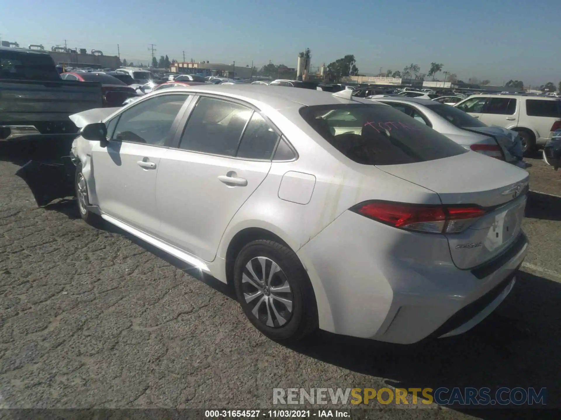 3 Photograph of a damaged car JTDEAMDE9MJ020831 TOYOTA COROLLA 2021