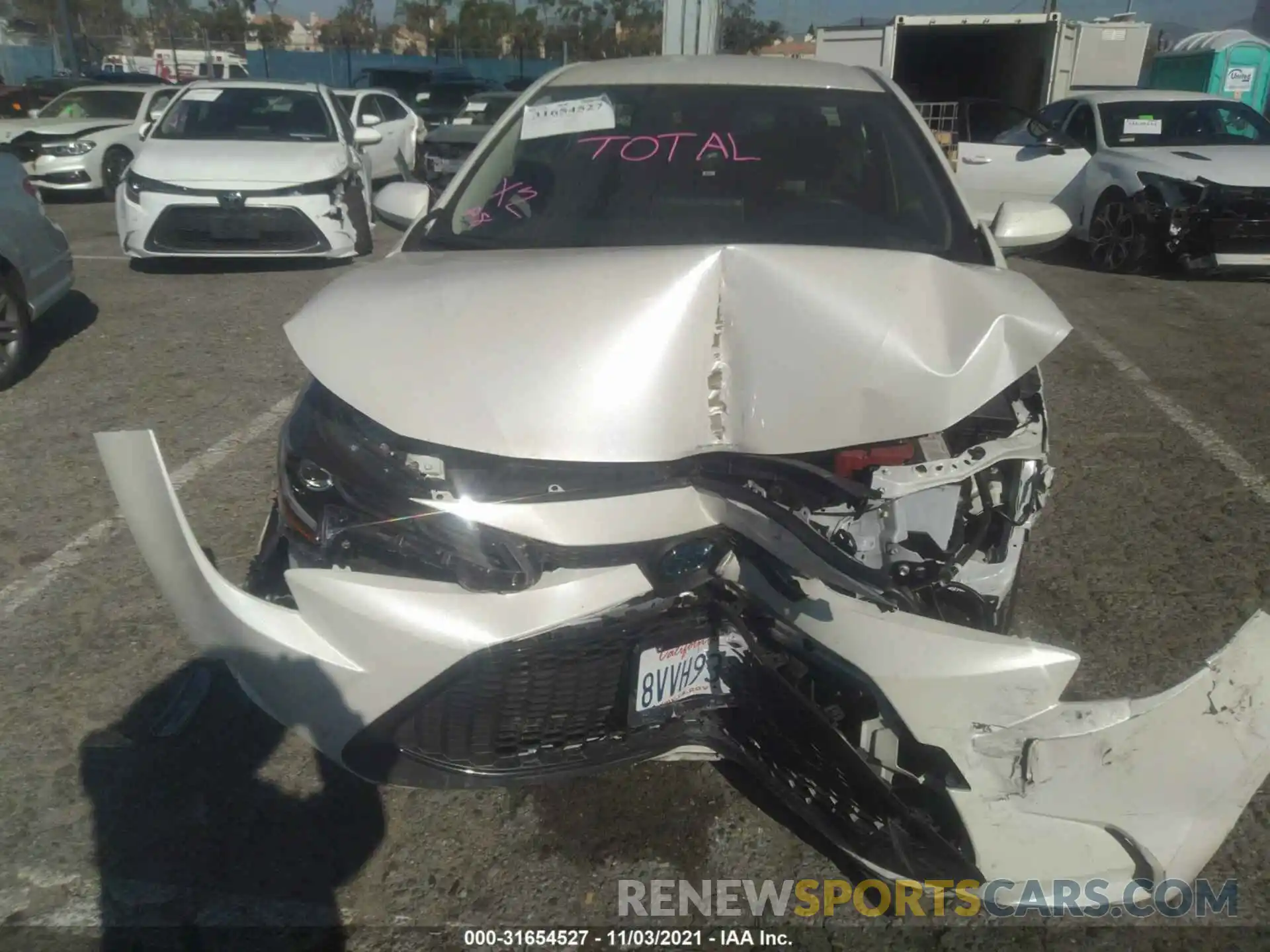 6 Photograph of a damaged car JTDEAMDE9MJ020831 TOYOTA COROLLA 2021