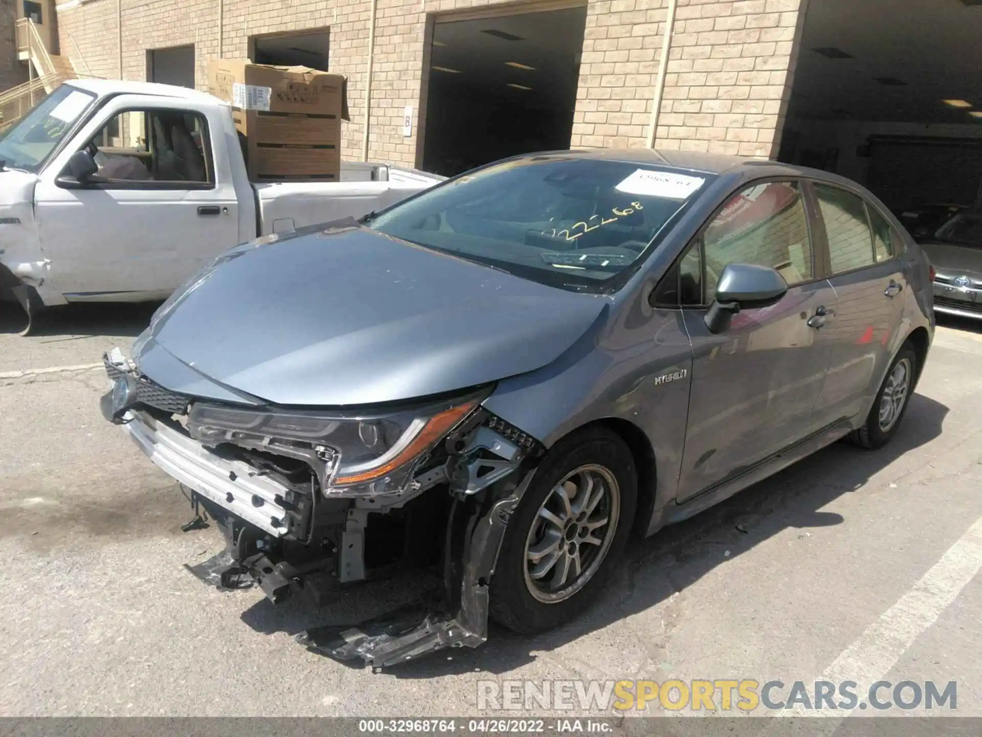 2 Photograph of a damaged car JTDEAMDE9MJ020876 TOYOTA COROLLA 2021