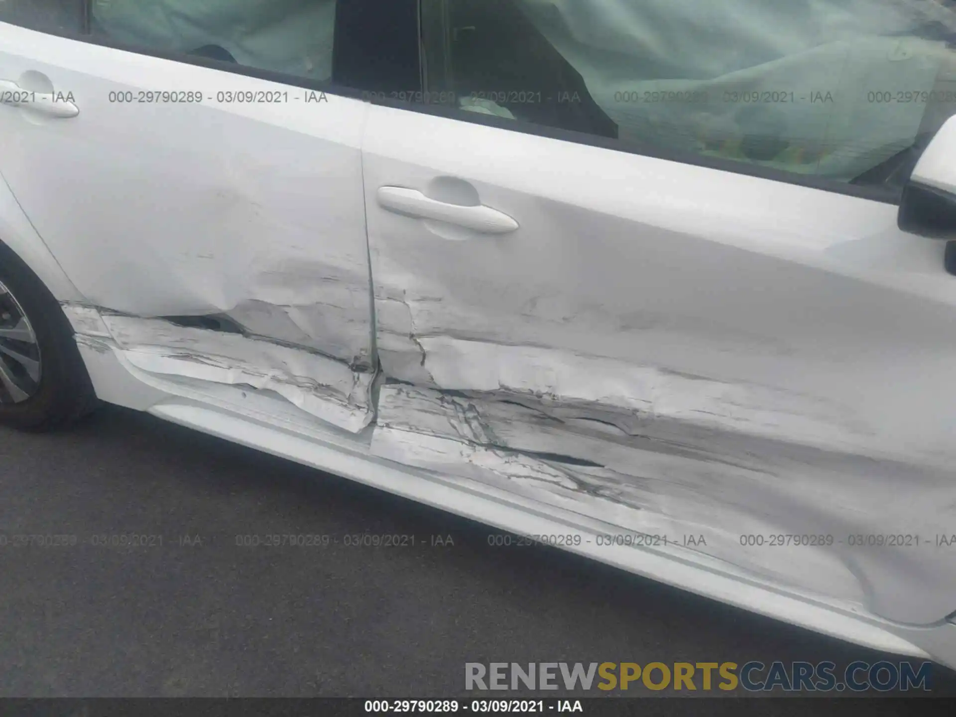 6 Photograph of a damaged car JTDEAMDE9MJ021283 TOYOTA COROLLA 2021