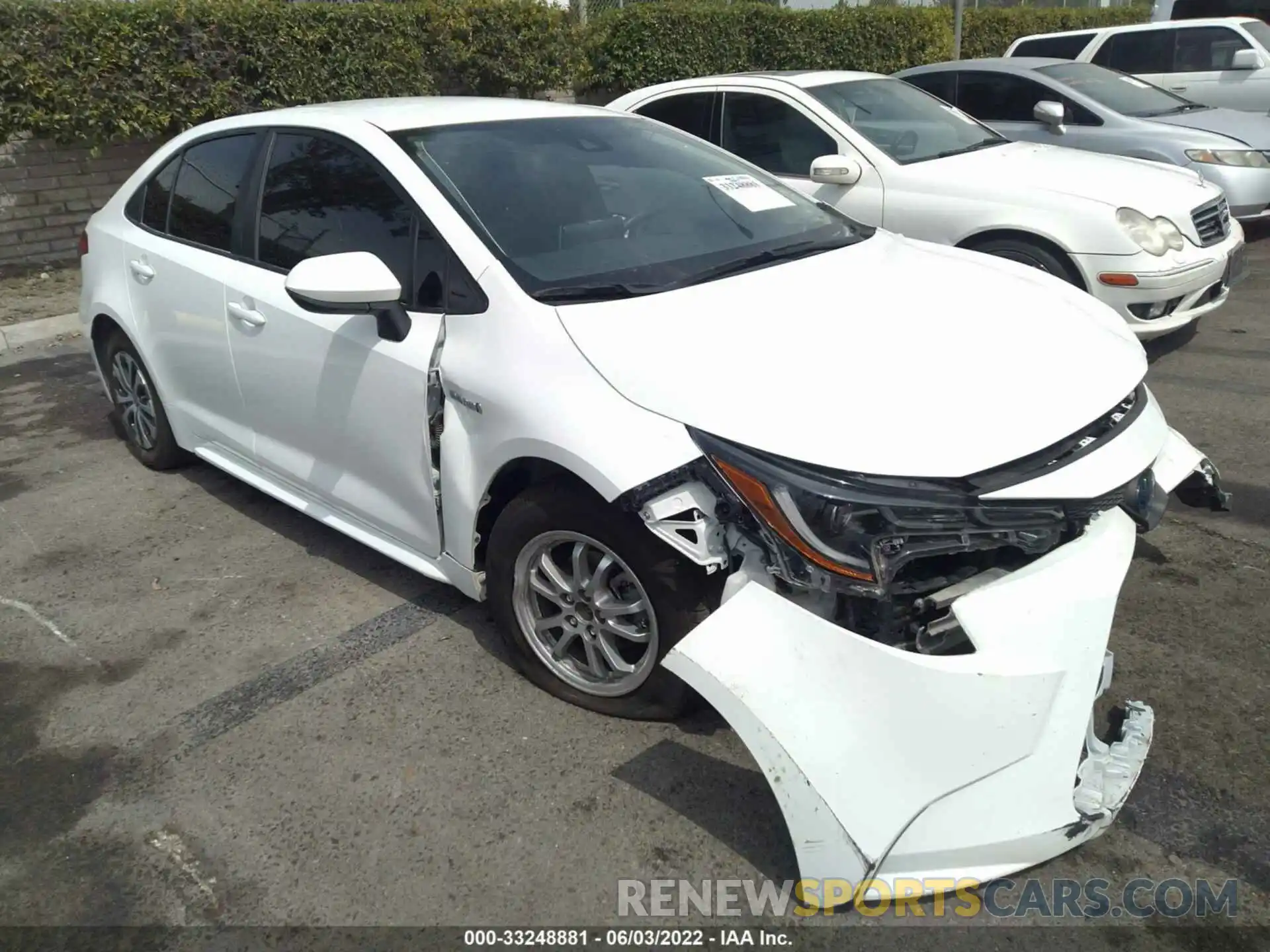 1 Photograph of a damaged car JTDEAMDE9MJ024460 TOYOTA COROLLA 2021