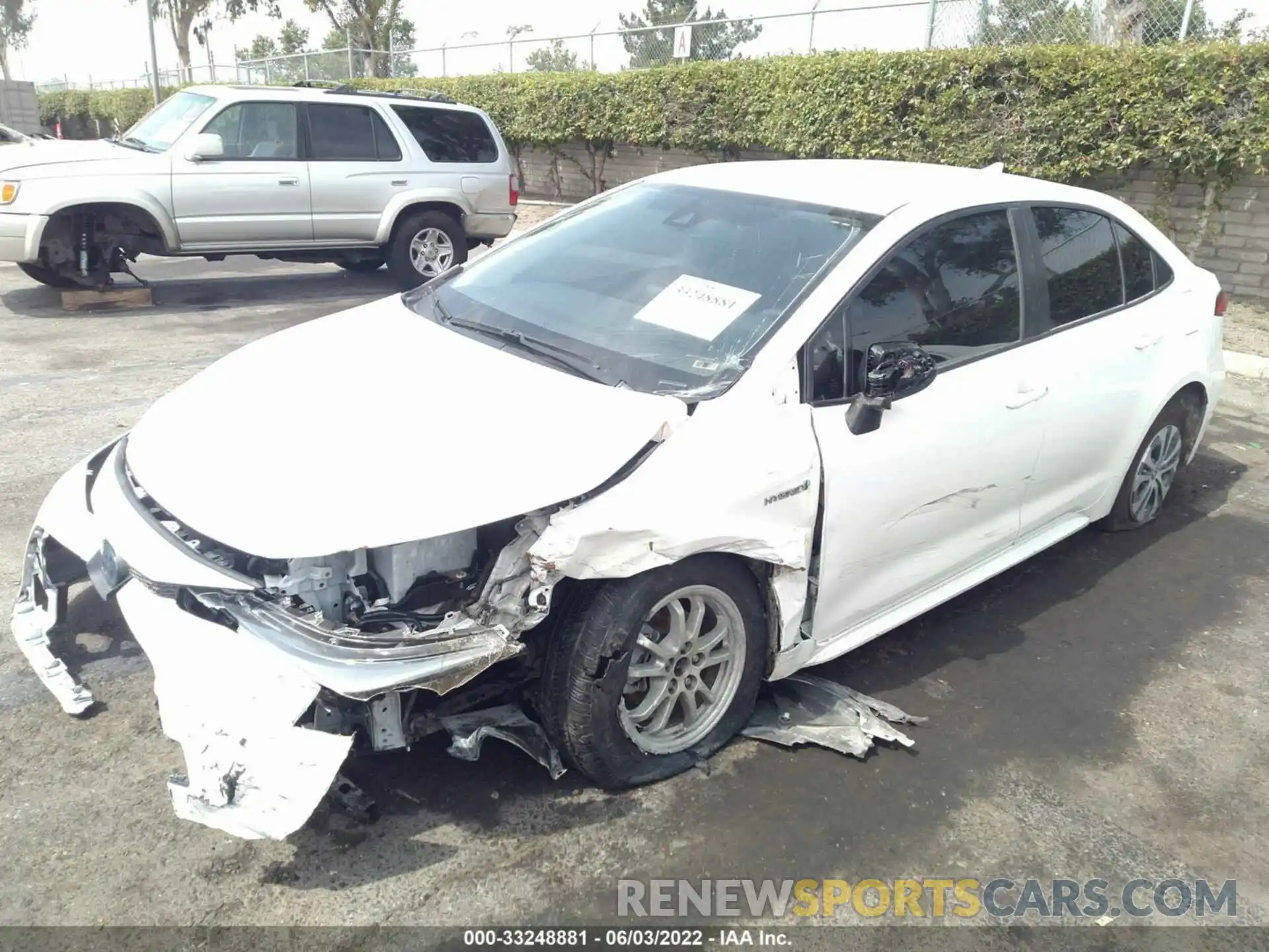 2 Photograph of a damaged car JTDEAMDE9MJ024460 TOYOTA COROLLA 2021