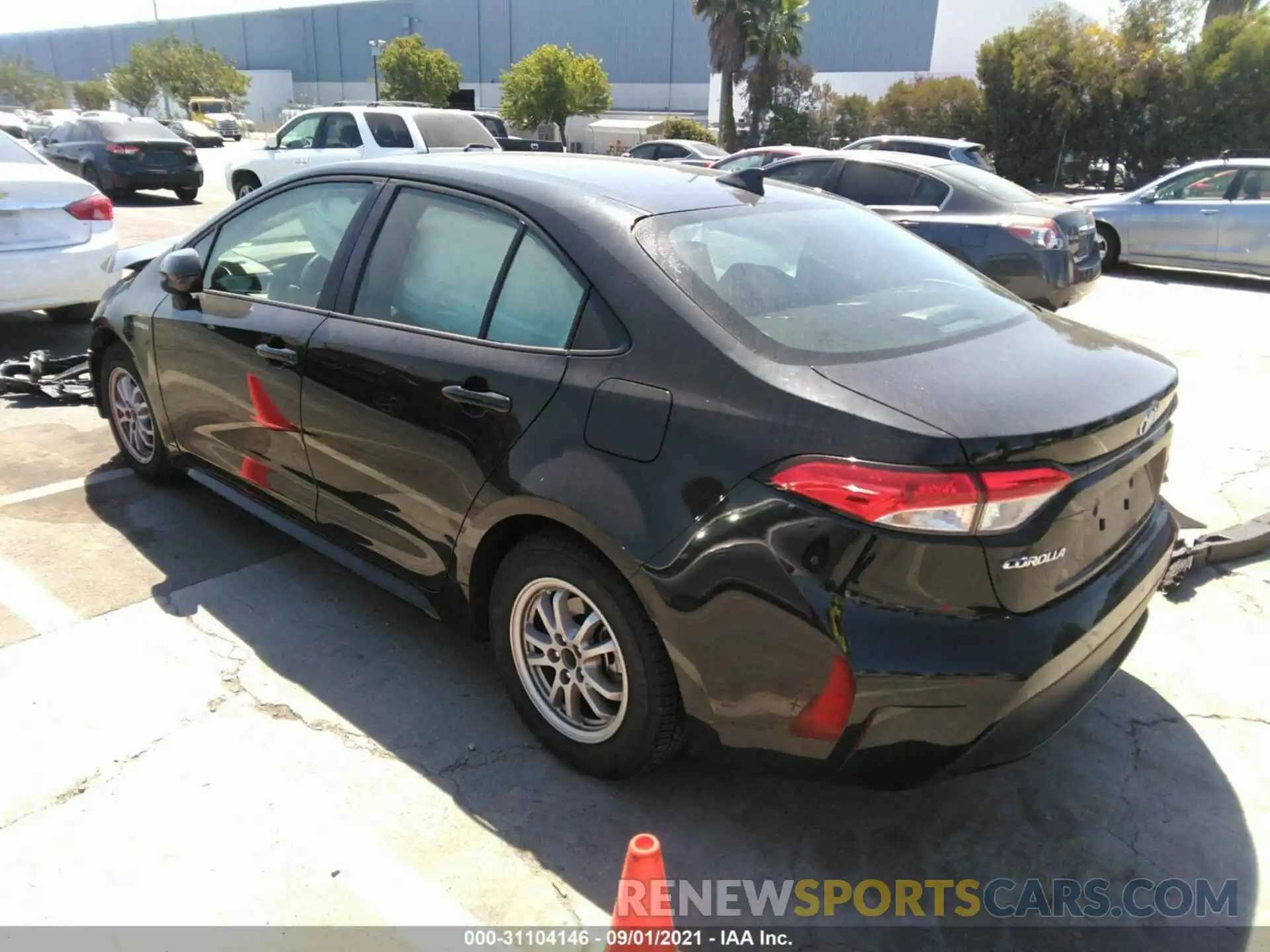 3 Photograph of a damaged car JTDEAMDE9MJ024863 TOYOTA COROLLA 2021